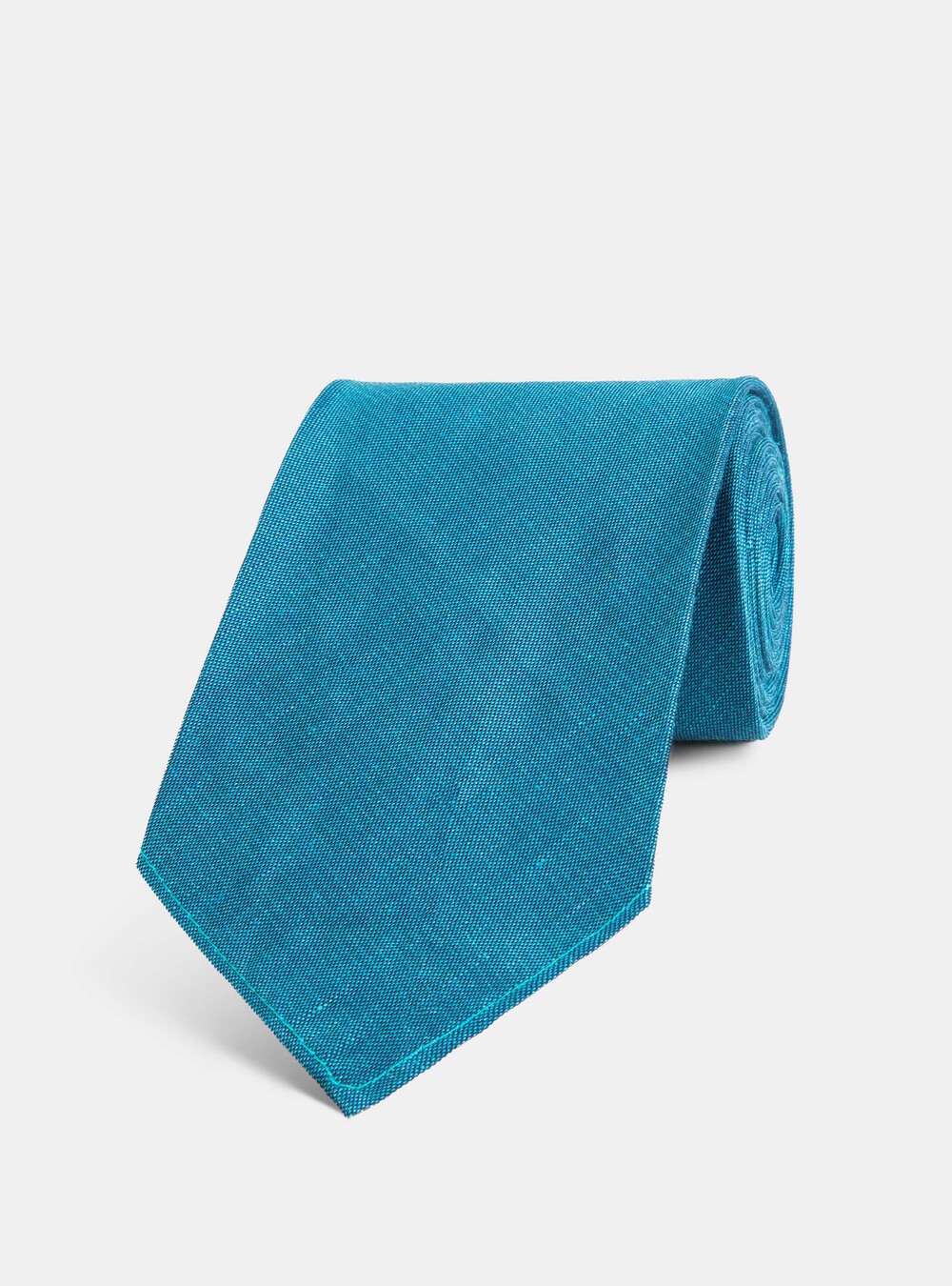 Cravatta tinta unita in lino e cotone | Gutteridge | Accessori Uomo