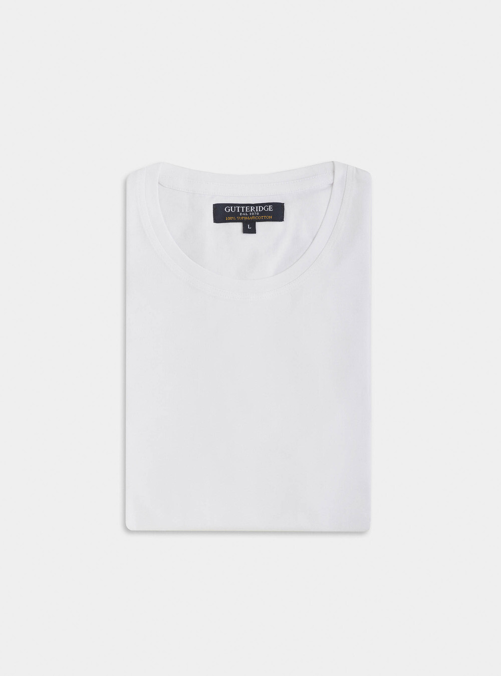 T-Shirt mit langen Ärmeln aus 100 % Supima-Baumwolljersey