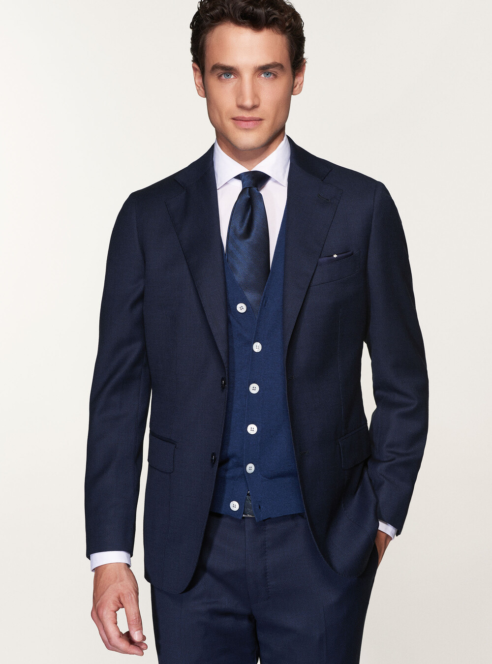 Suit blazer in pure partridge eye wool | GutteridgeUK | Men's Special Prices