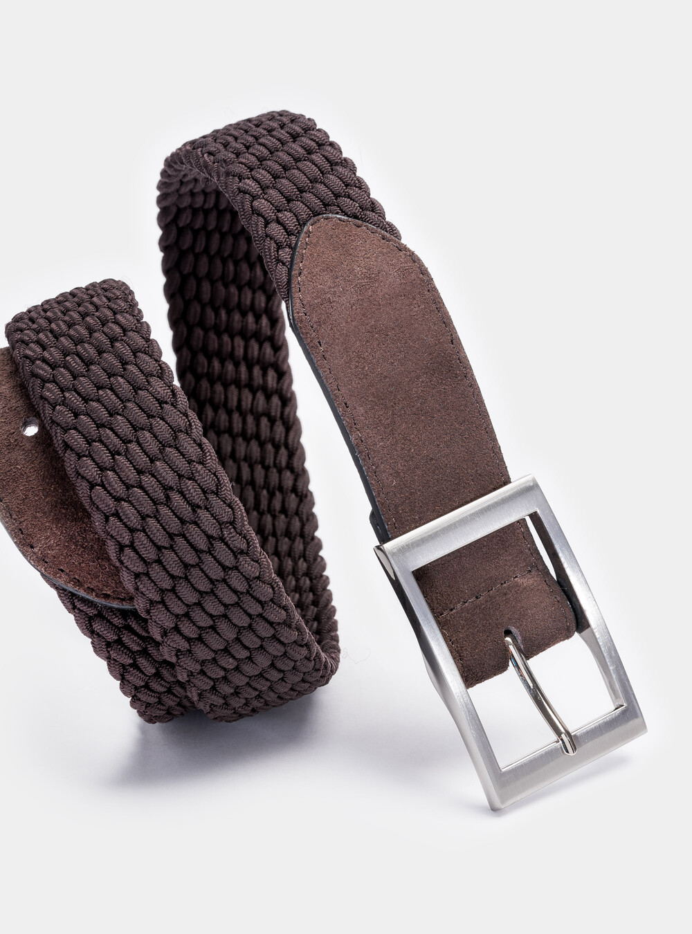 Cintura intrecciata elastica con finiture in suede | Gutteridge | Accessori  Uomo