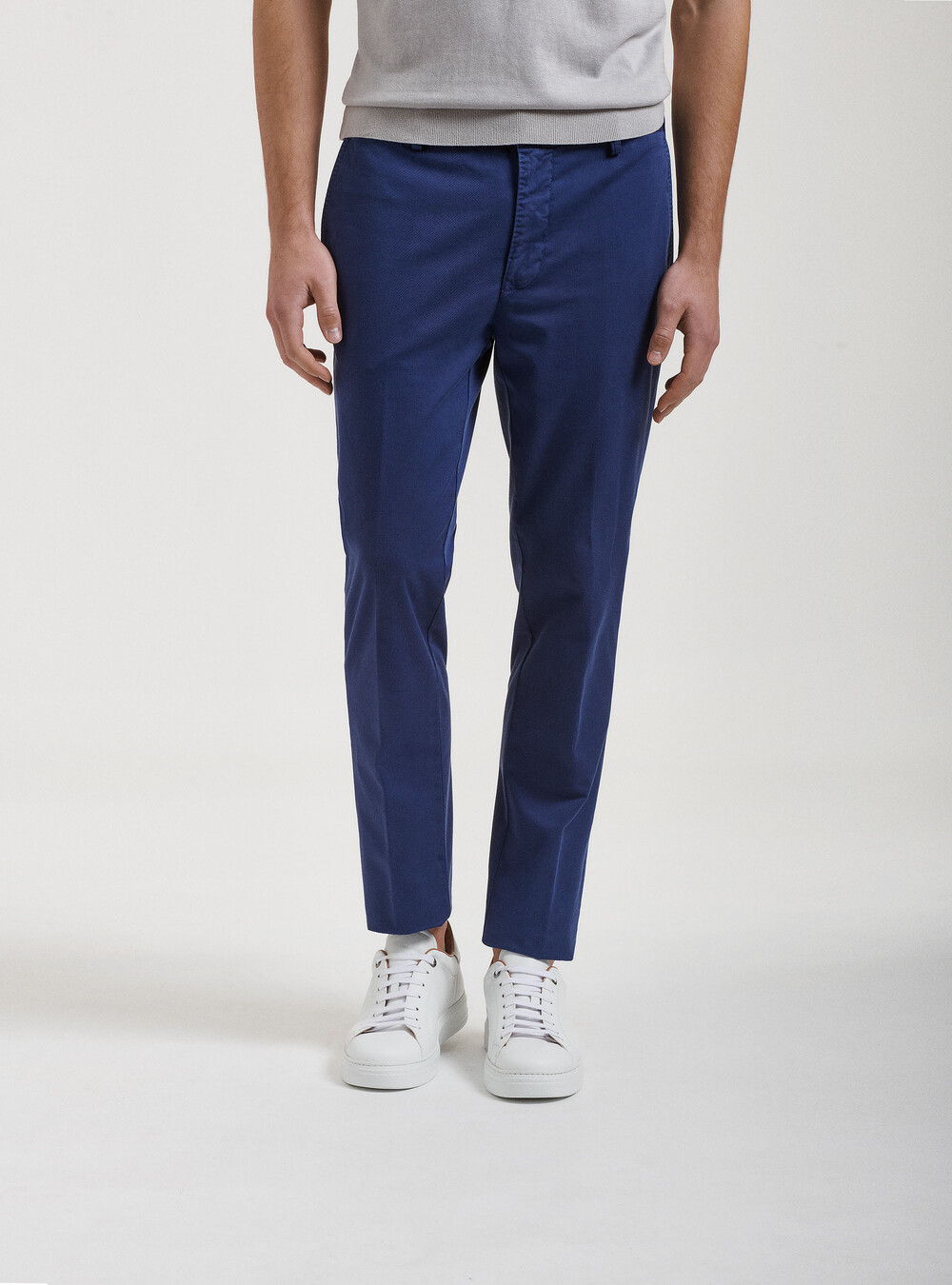 Garment-dyed stretch twill chino trousers, GutteridgeUS