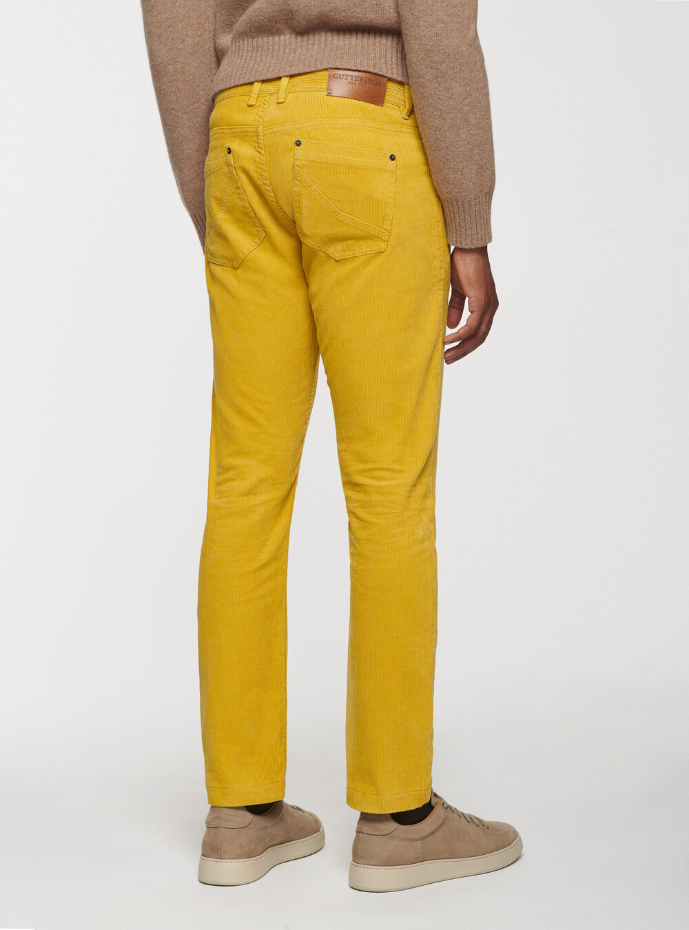 Velvet five-pocket trousers | GutteridgeEU | Men's Jeans