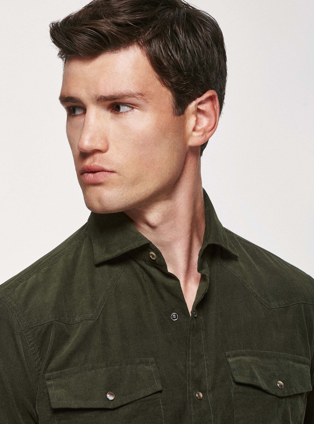 Velvet shirt with pockets | GutteridgeUS | Men's catalog-gutteridge ...