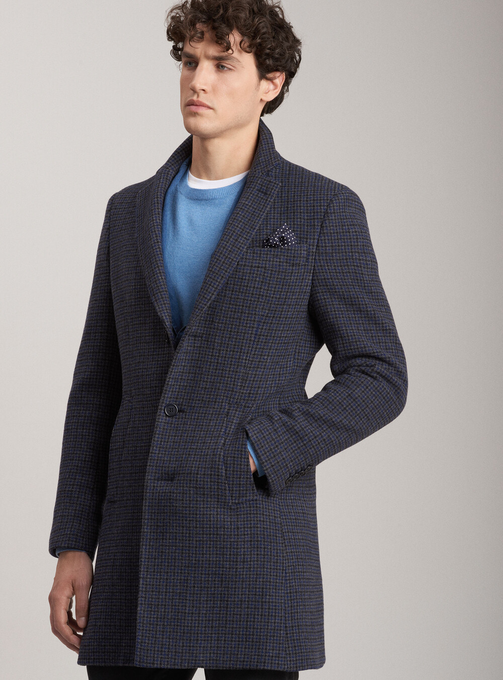 Checked coat 100% woo | GutteridgeUS | Coats Uomo