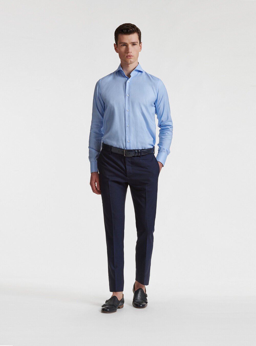 Pantaloni per abito drop 4 in pura lana Vitale Barberis Canonico |  Gutteridge | Abiti Uomo