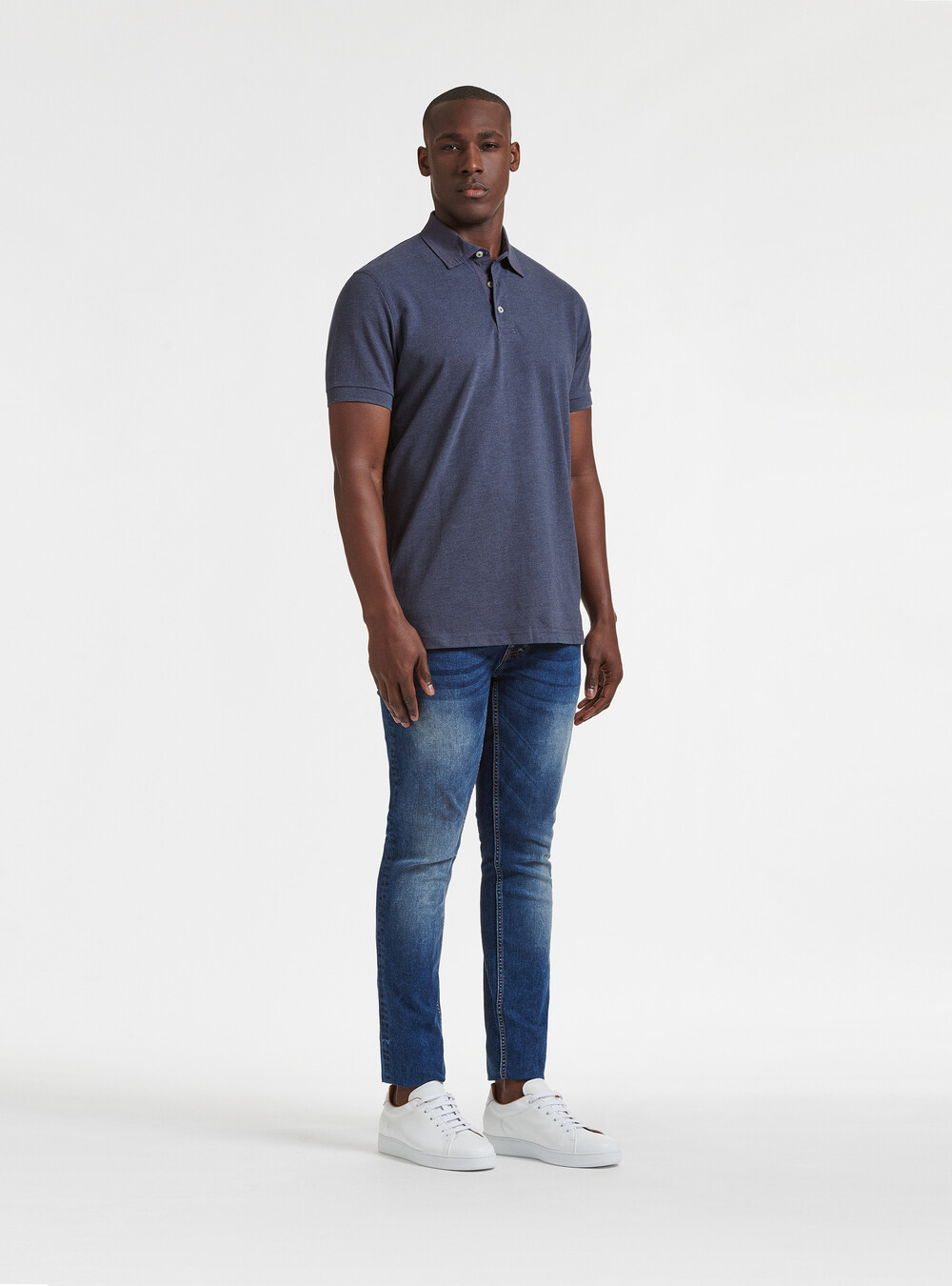 Piqué-Poloshirt mit Hemdkragen | GutteridgeEU | Polo Uomo
