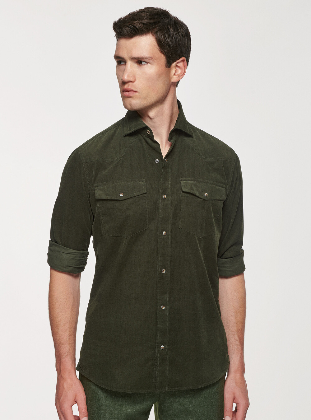 Camicia in velluto con tasche | Gutteridge | catalog-gutteridge-storefront  Uomo