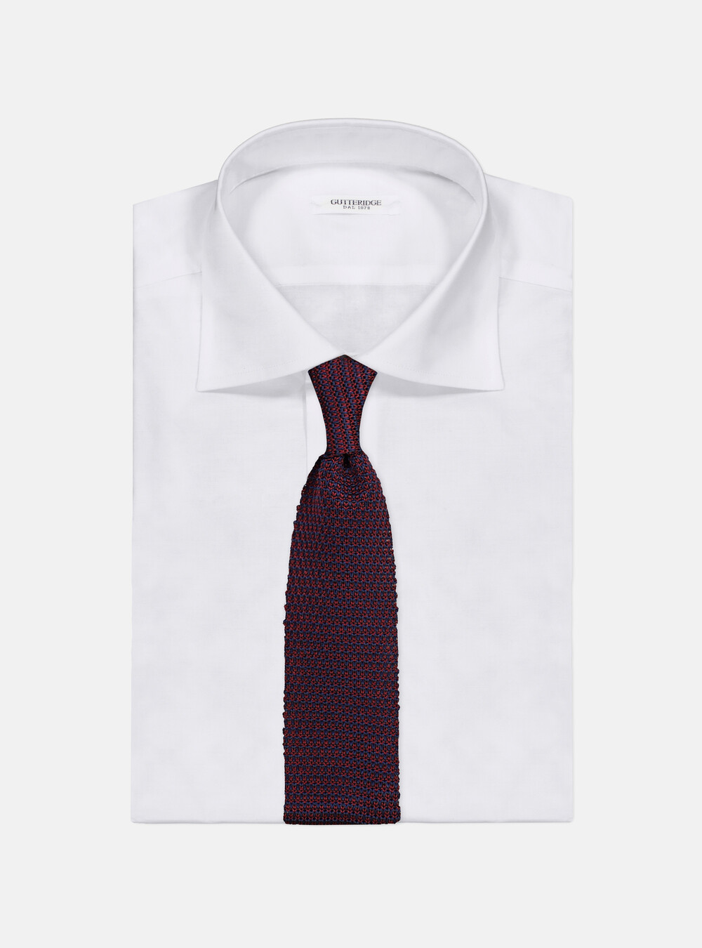 Cravatta in maglia bicolore | Gutteridge | Cravatte Uomo
