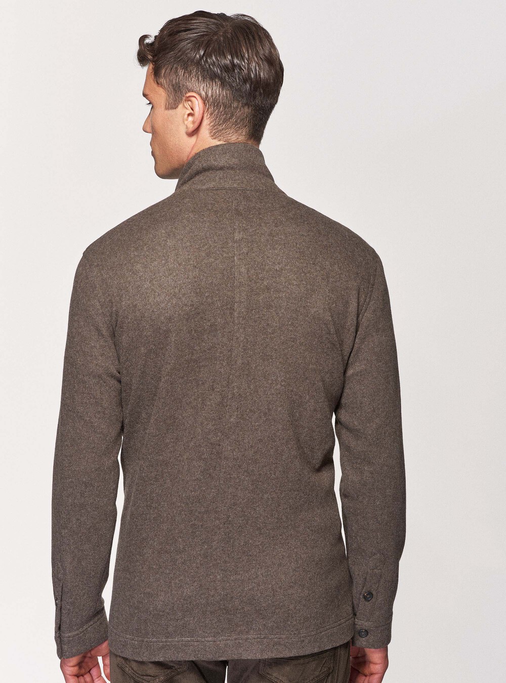 Veste chemise non doublée en jersey de laine | GutteridgeEU |  catalog-gutteridge-storefront Uomo