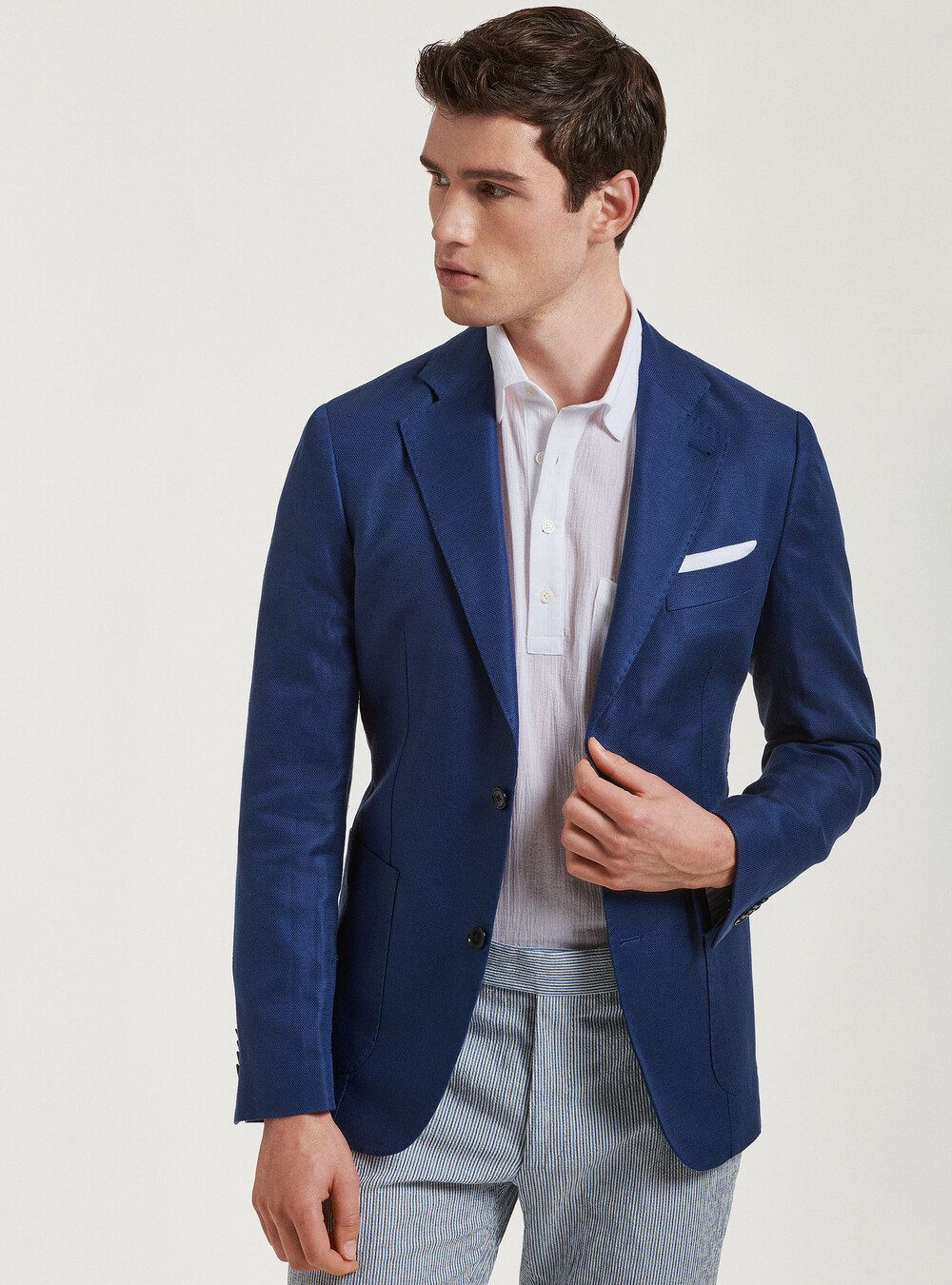 Linen and cotton blazer | GutteridgeEU | catalog-gutteridge-storefront Uomo
