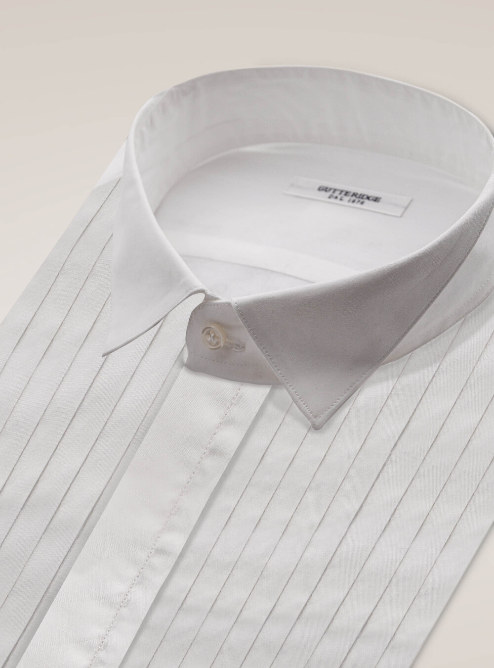 Camicia smoking collo diplomatico con polso gemelli | Gutteridge | Party  Selection Uomo