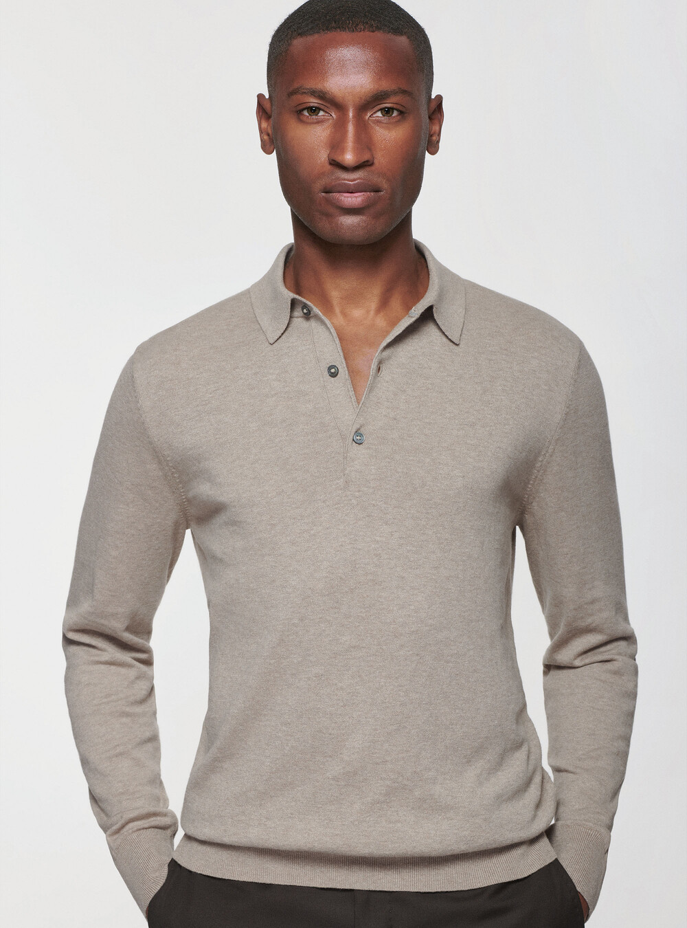 Cotton silk and cashmere polo shirt | GutteridgeEU | Preview FW23 Uomo