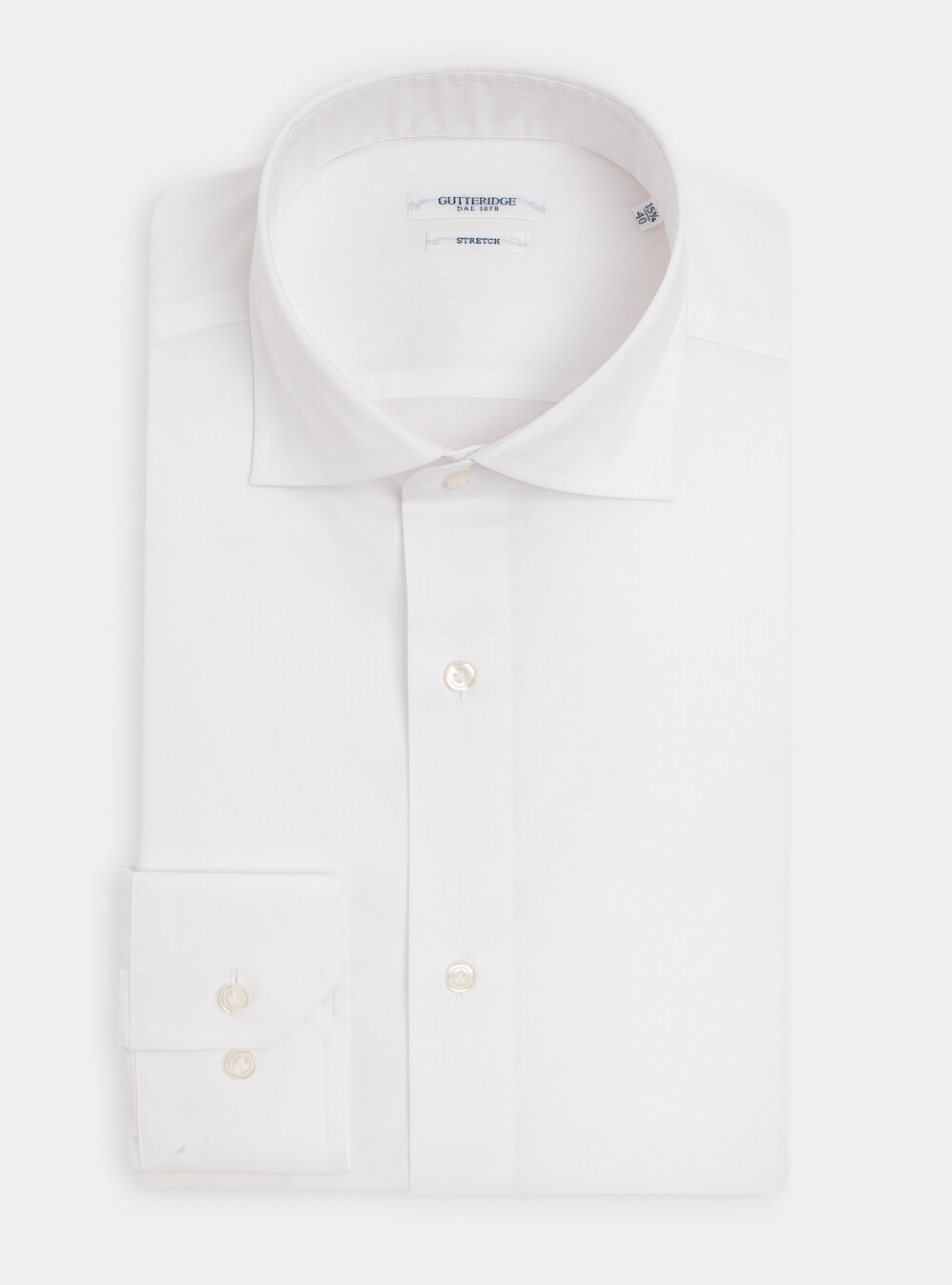 Camicia slim fit in popeline di cotone stretch | GutteridgeEU | Camicie Uomo