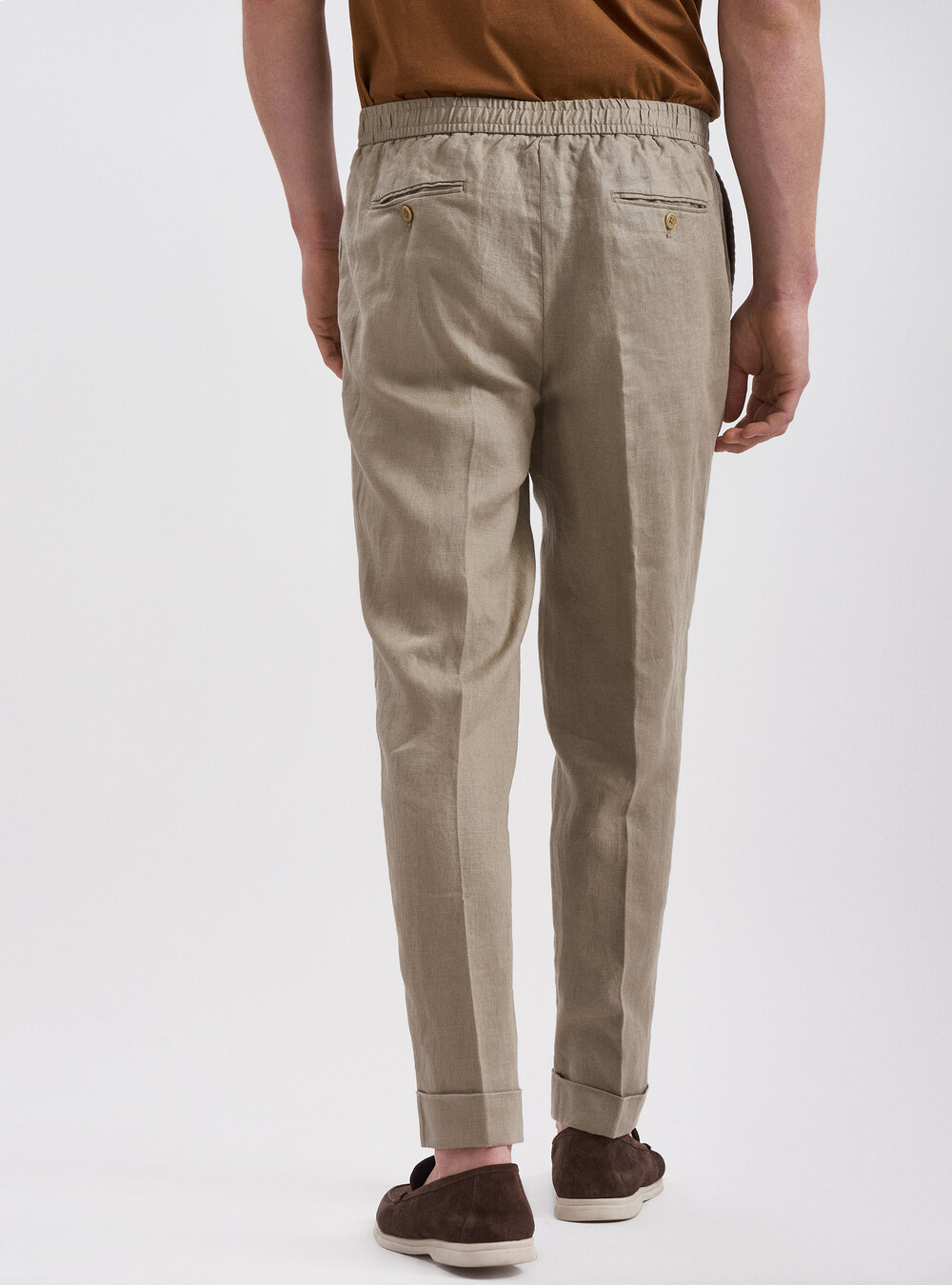 Linen trousers with drawstring | GutteridgeUS | Trousers Uomo