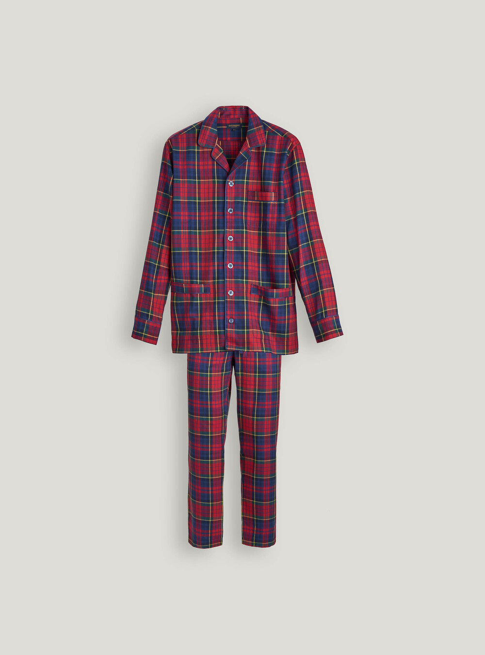 Pyjama en flanelle de coton écossais | GutteridgeEU | Homme