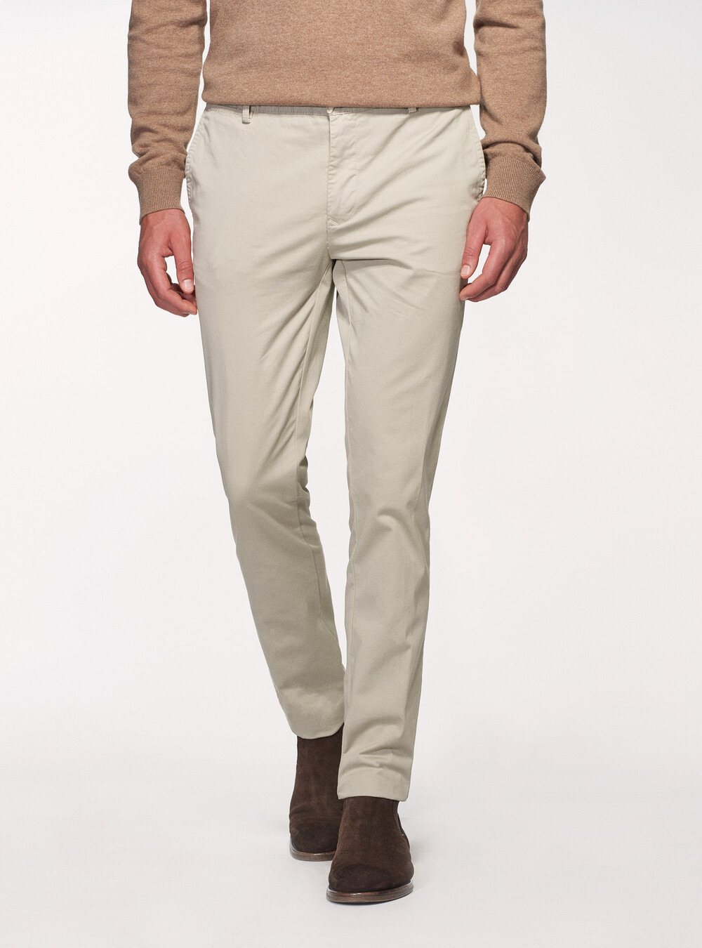 Pantaloni chino in twill di cotone stretch | Gutteridge | Pantaloni Uomo