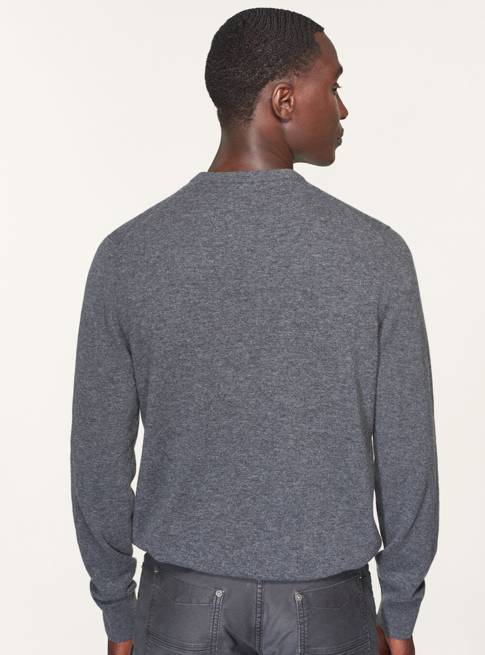 Lambswool and cashmere crew-neck sweater