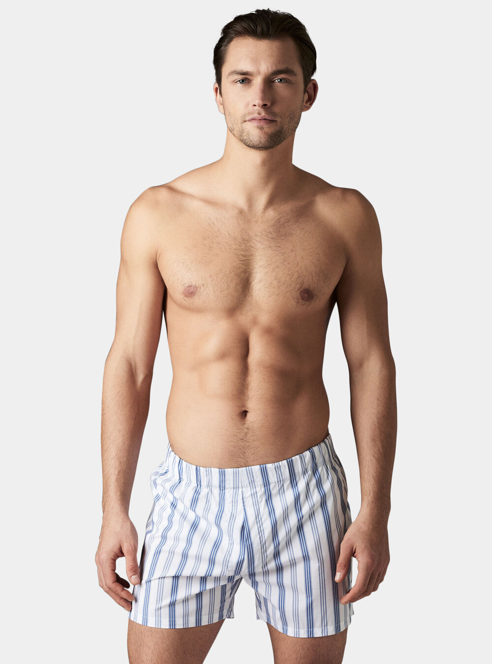 Striped stretch cotton boxer shorts | GutteridgeUS | Underwear Uomo