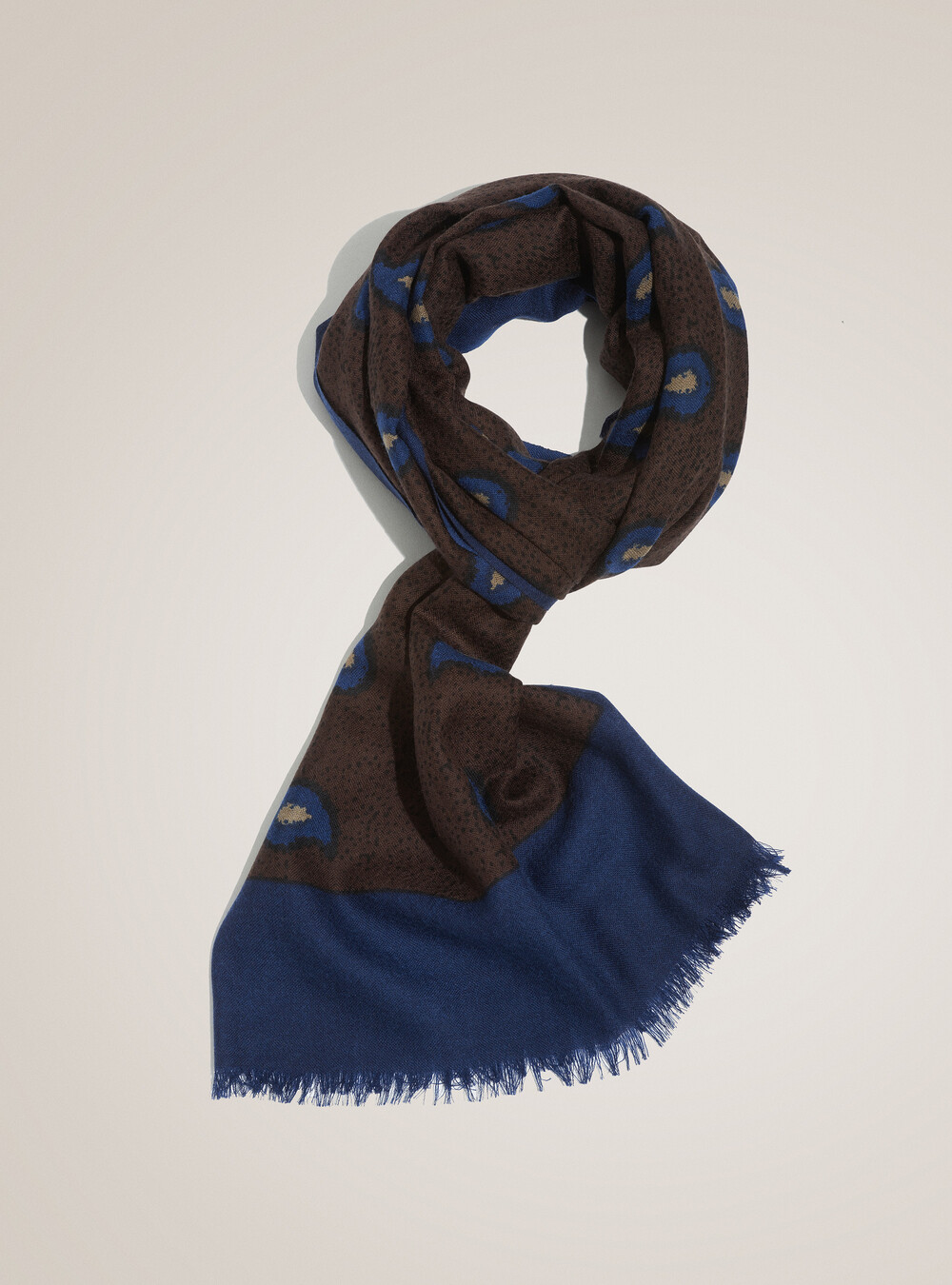 100% wool scarf with pattern | GutteridgeUS | Accessories Uomo