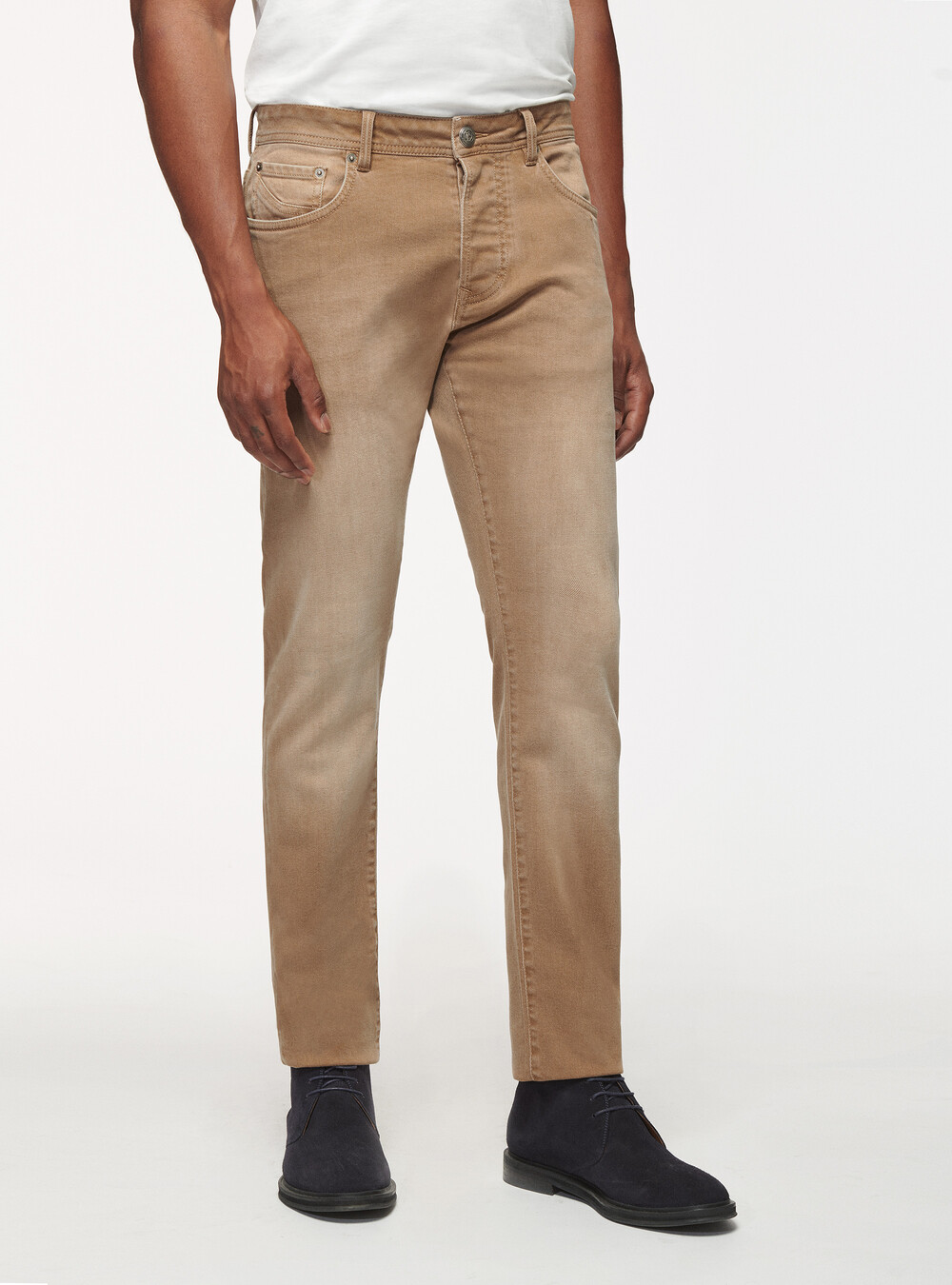 Coloured stretch cotton trousers | GutteridgeUS | Men's Jeans