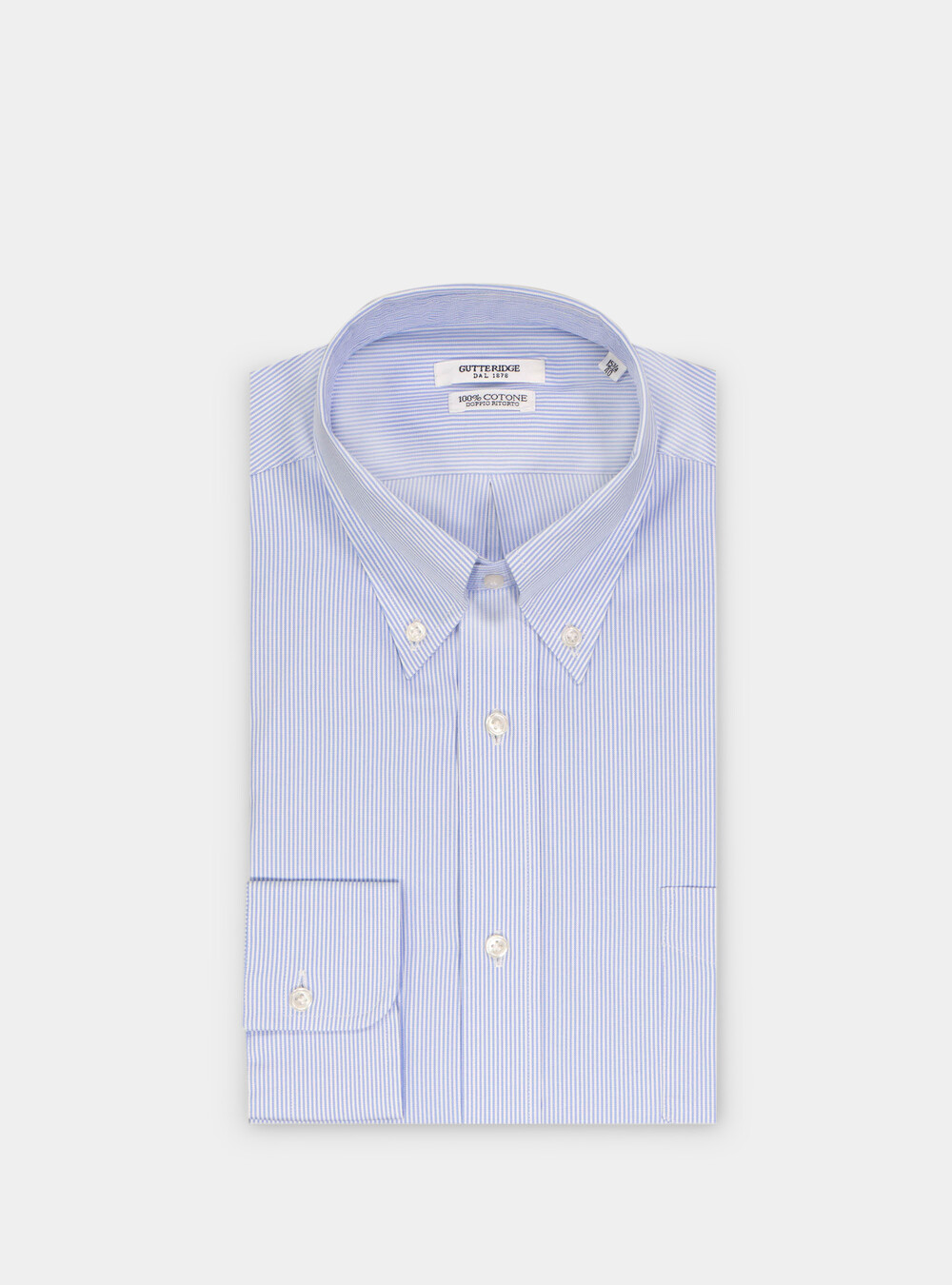 Chemise à col boutonné en oxford rayé | GutteridgeEU | catalog-gutteridge-storefront  Uomo
