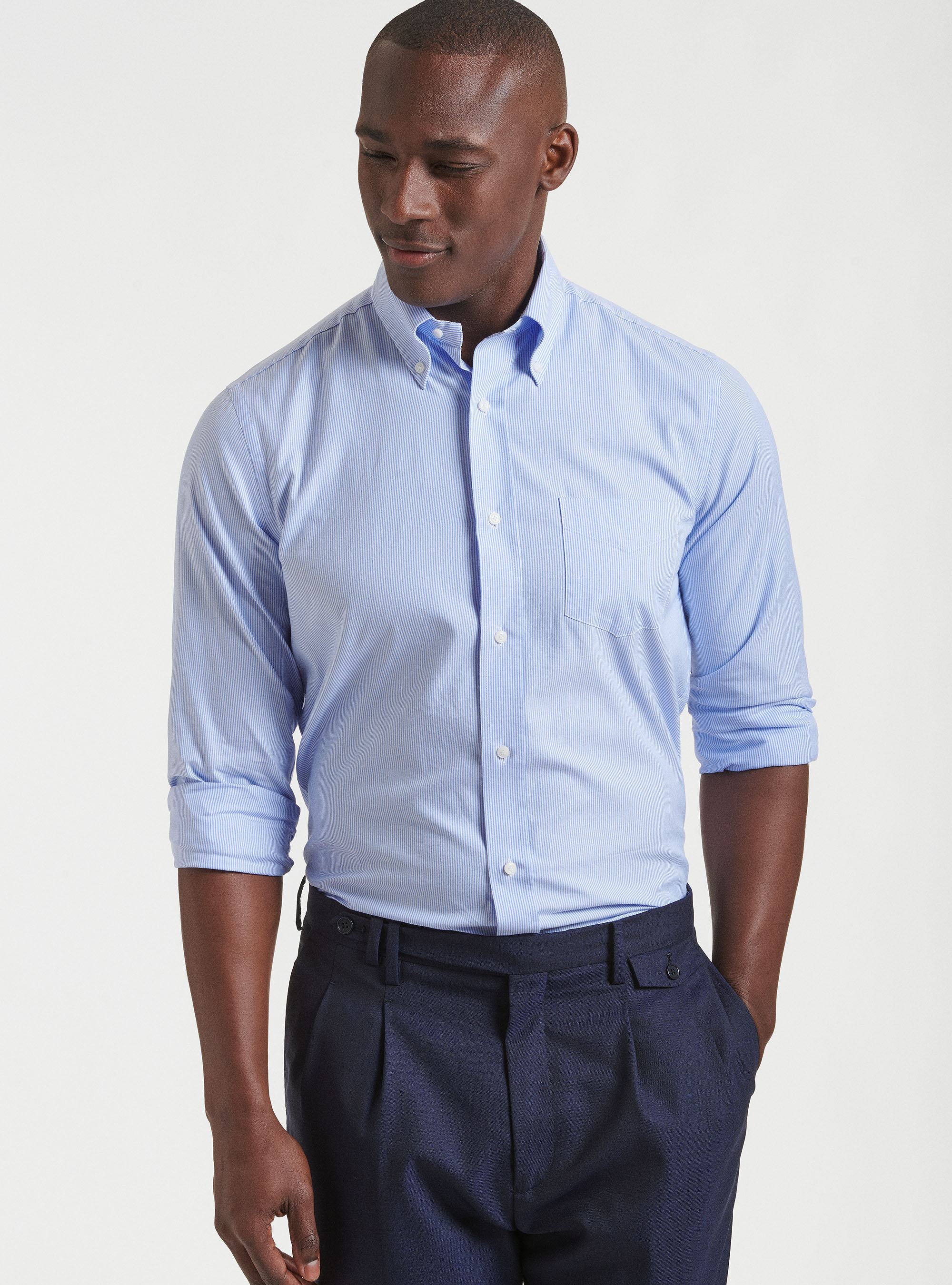 Camicia collo button down in oxford di cotone doppio ritorto | Gutteridge |  catalog-gutteridge-storefront Uomo