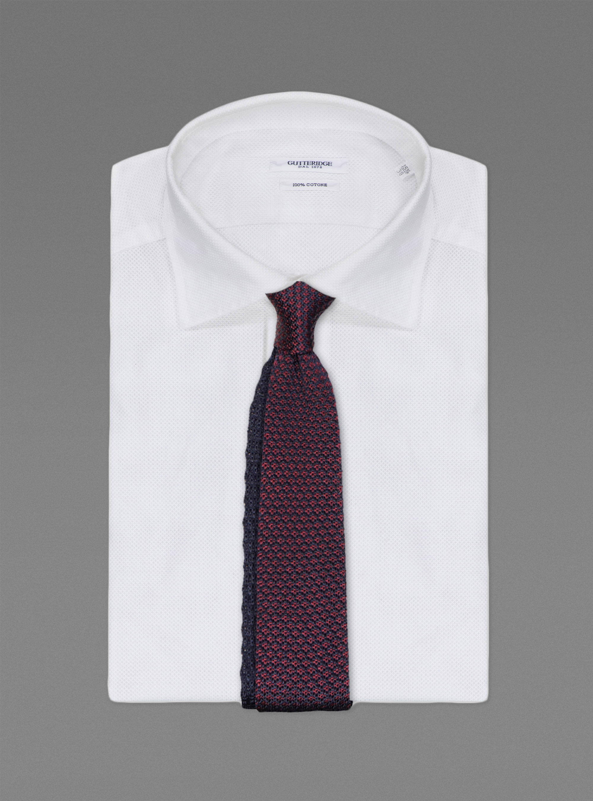 Cravatta in seta a maglia | GutteridgeEU | catalog-gutteridge-storefront  Uomo