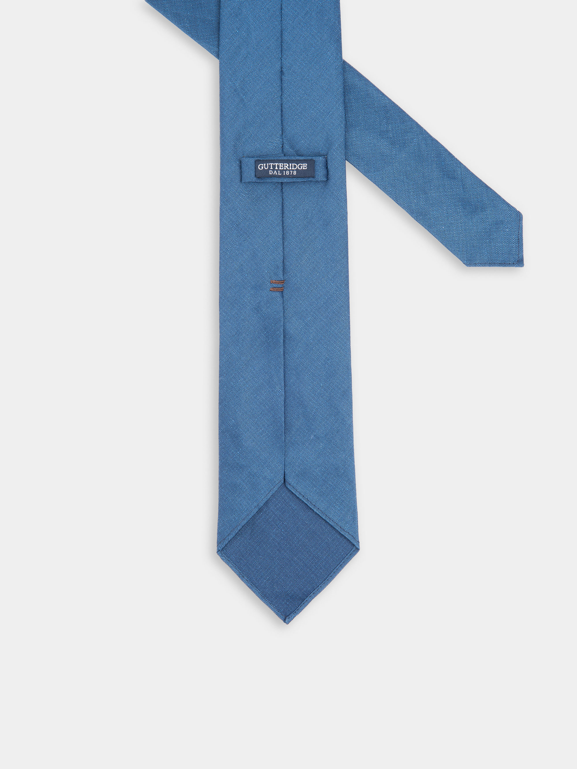 Cravatta tinta unita in lino e cotone | Gutteridge |  catalog-gutteridge-storefront Uomo
