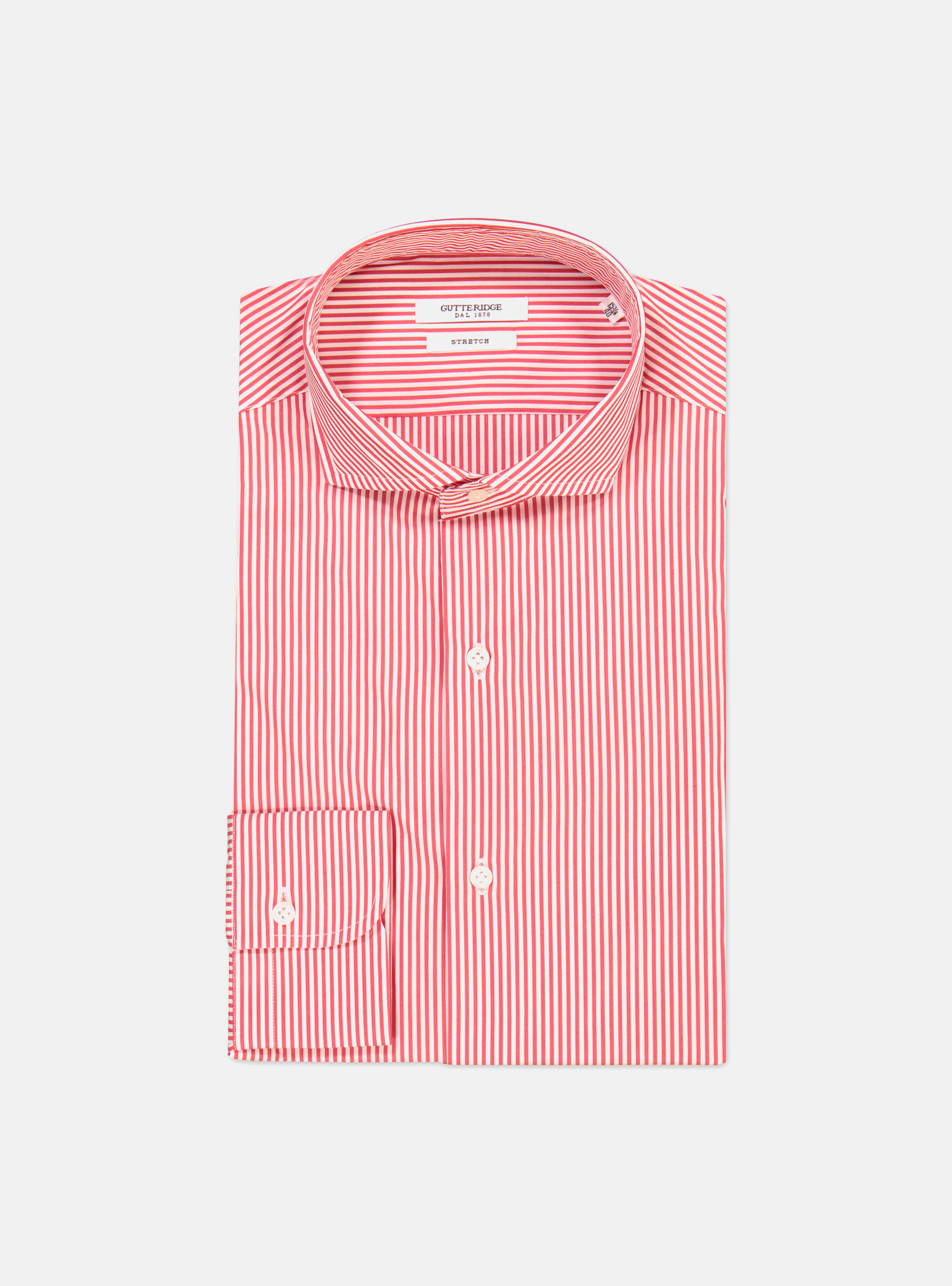 Camicia in cotone a righe con collo francese | Gutteridge | catalog- gutteridge-storefront Uomo