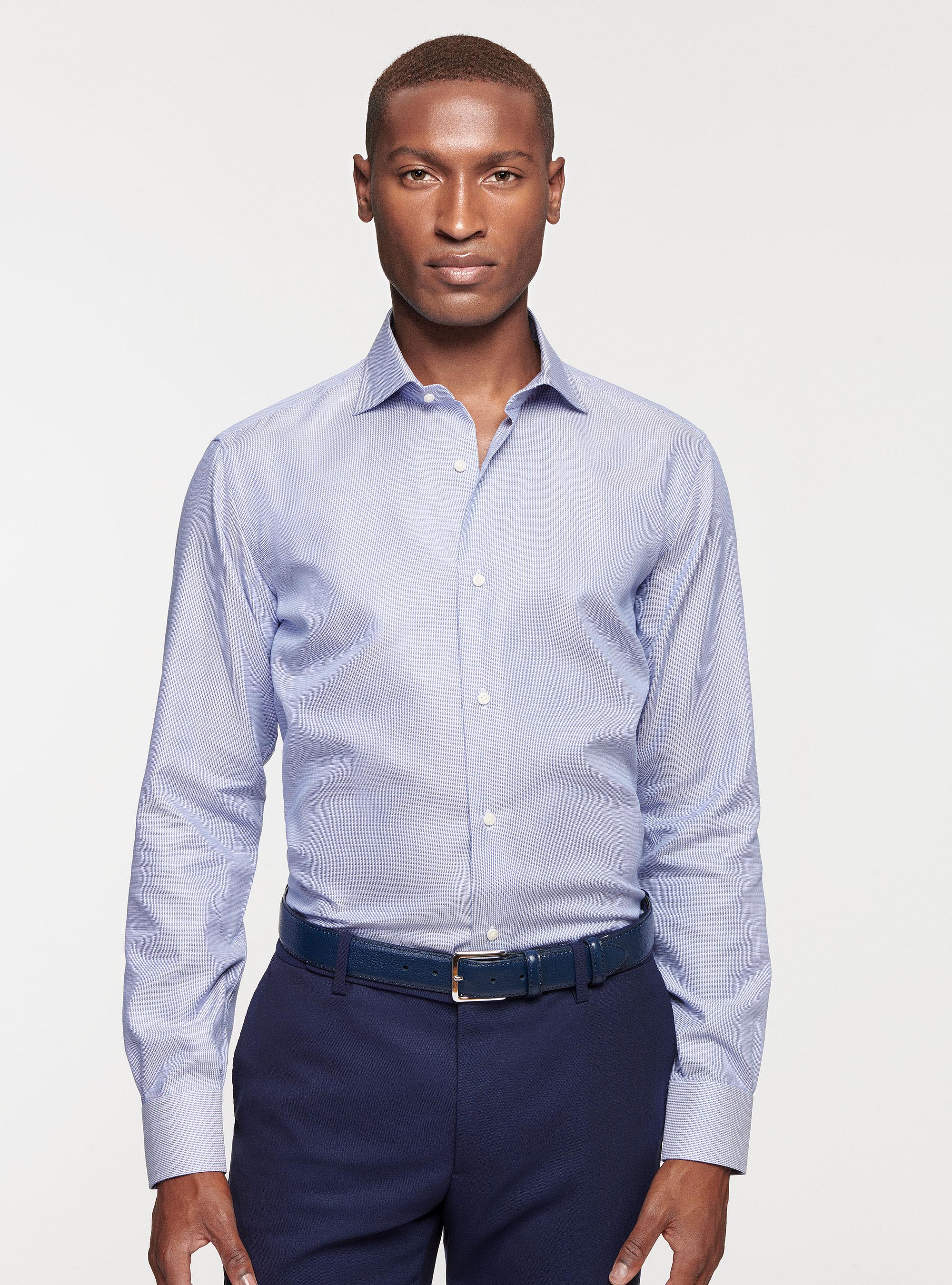 Textured cotton shirt | GutteridgeEU | Men's Shirts