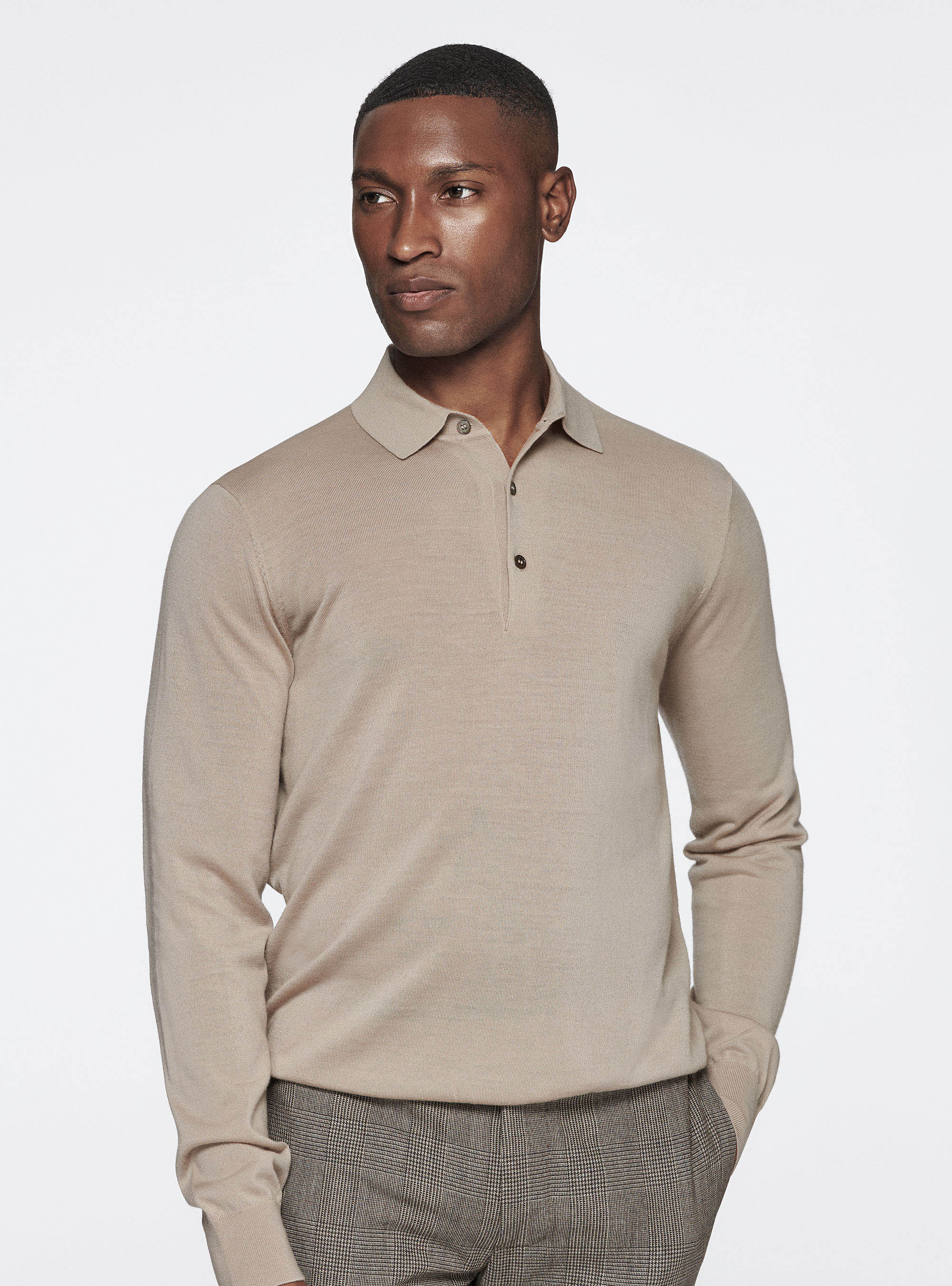 Long sleeve polo merino wool hotsell