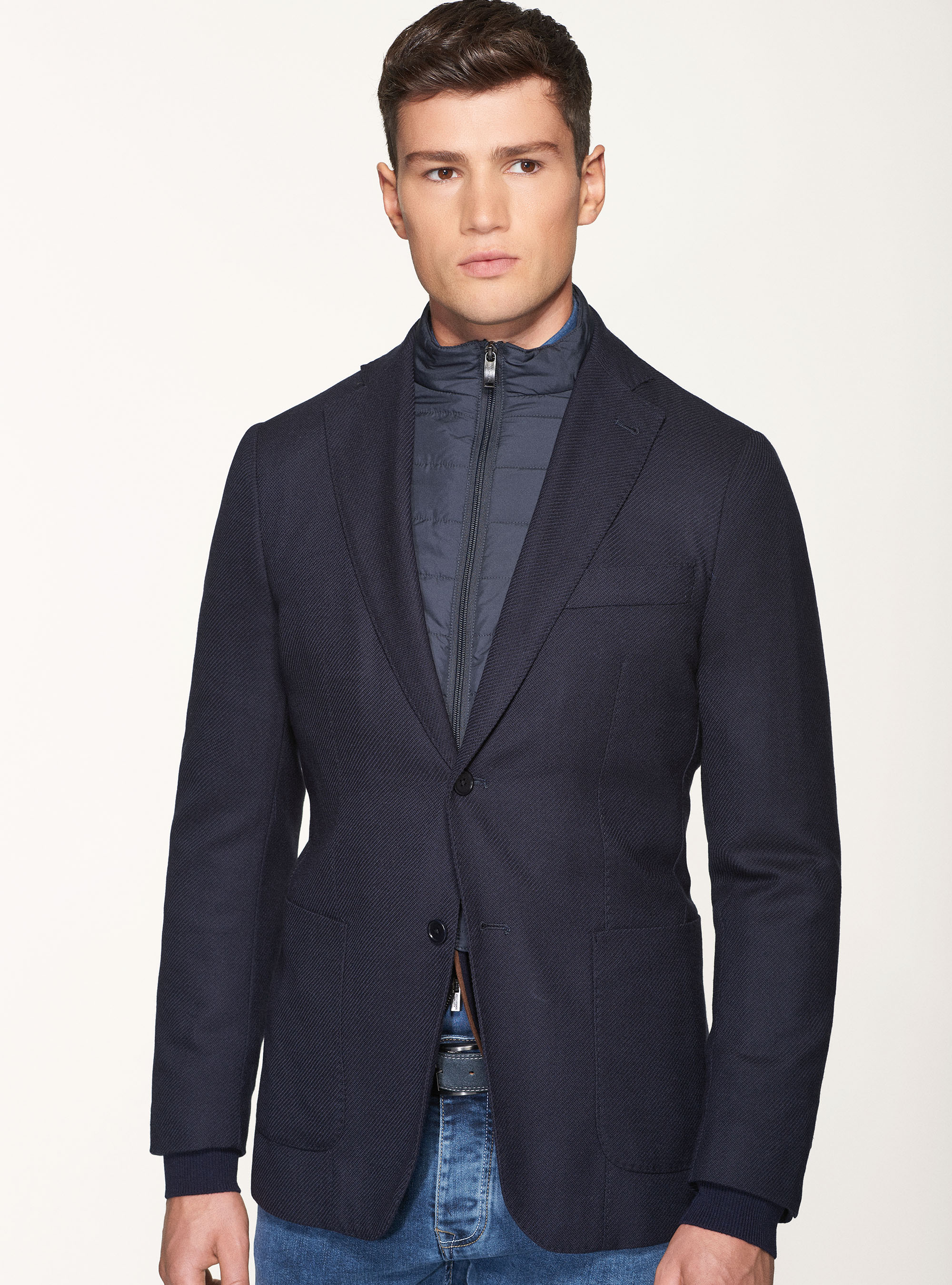 Wool twill blazer with vest | GutteridgeEU | Blazers Uomo