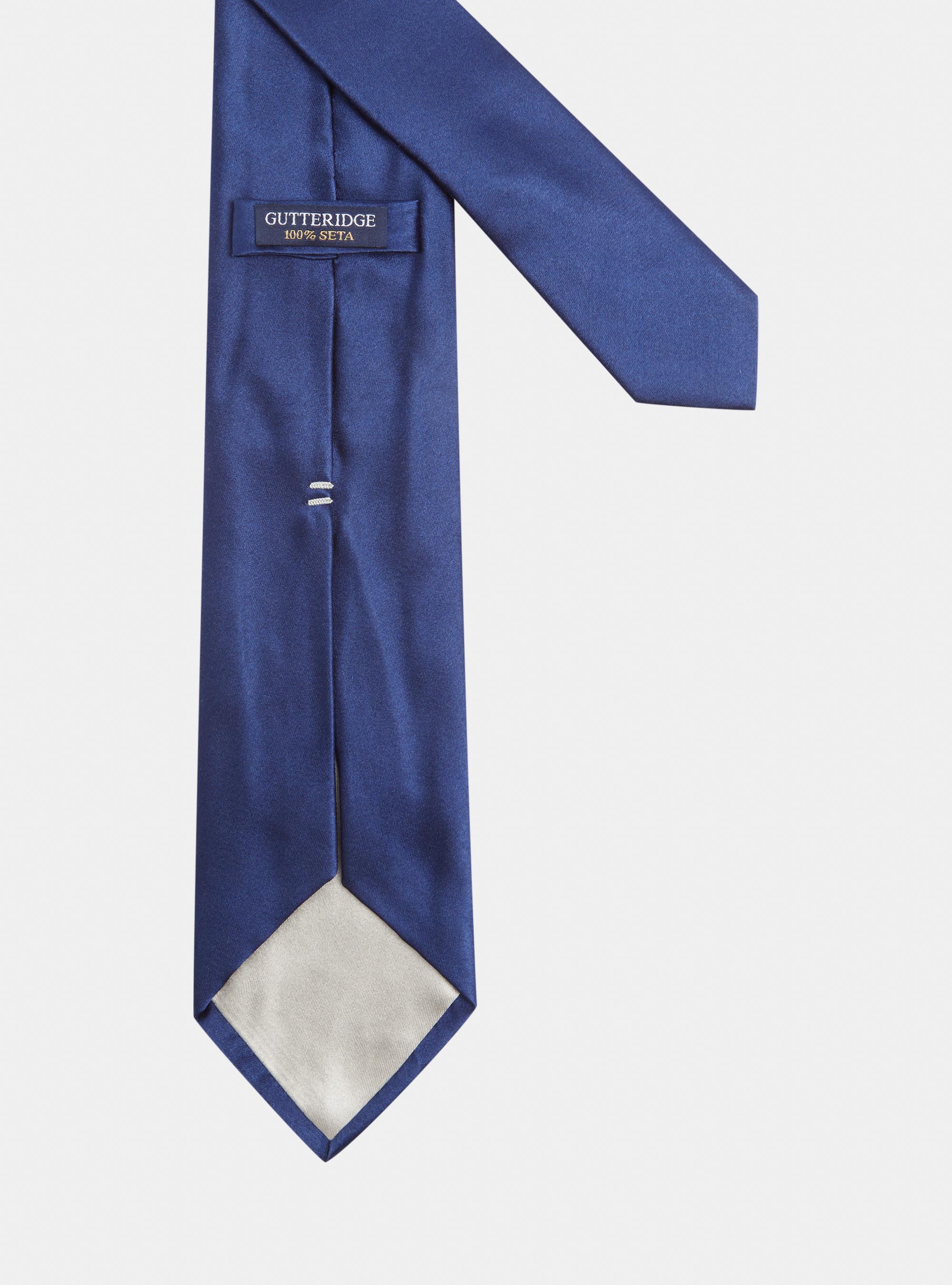 Cravate en soie de couleur unie | GutteridgeEU | Liens Uomo