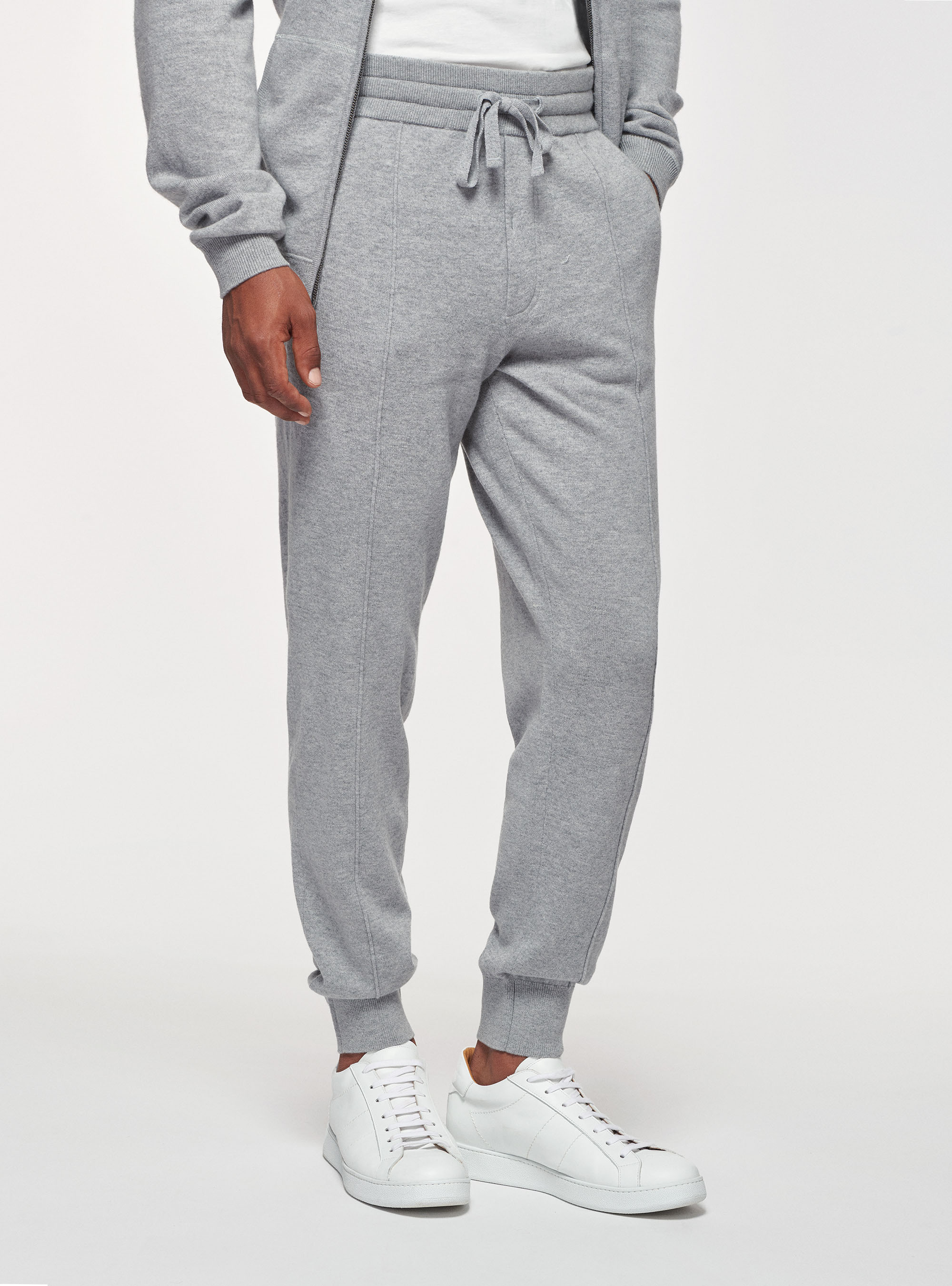 Lambswool and cashmere joggers Gutteridge Men s Sports Trousers