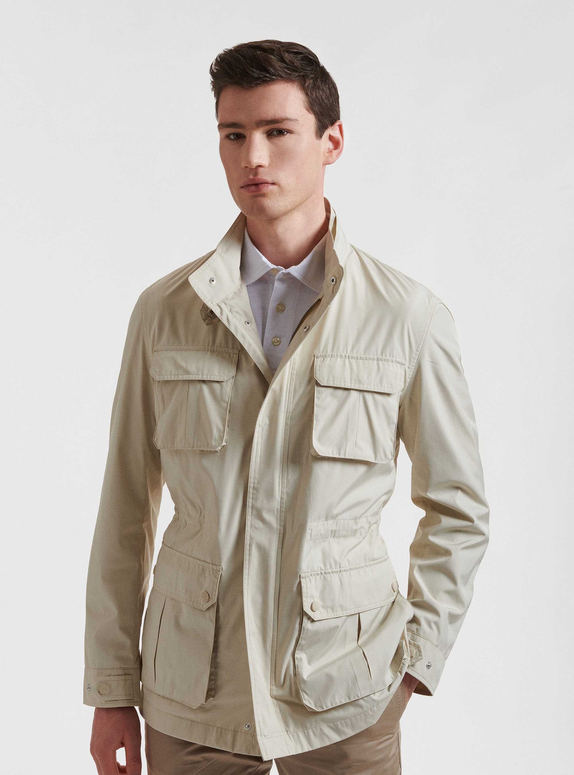 Field jacket in technical fabric | GutteridgeUS |  catalog-gutteridge-storefront Uomo