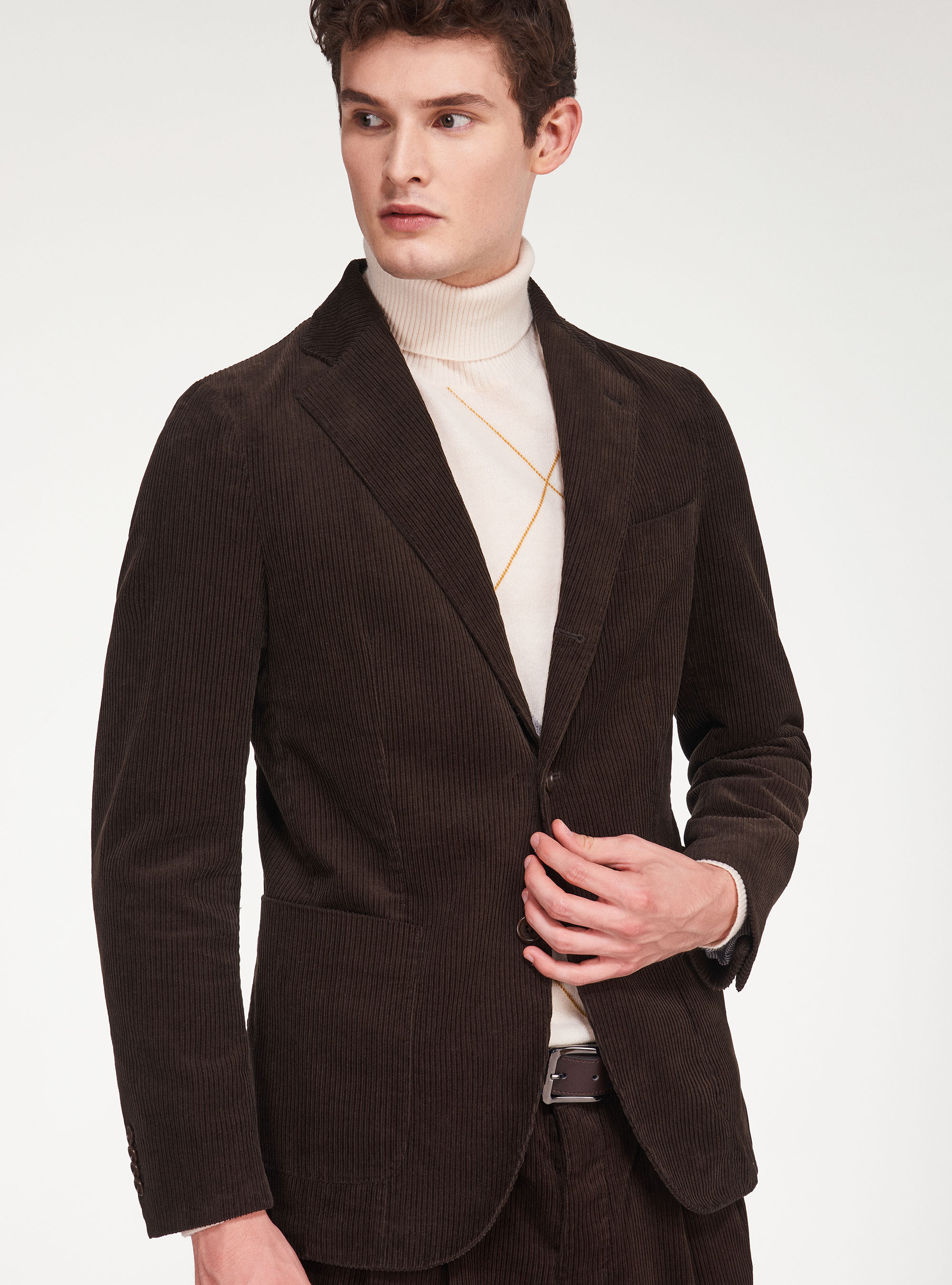 Striped velvet blazer | GutteridgeUS | Suits Uomo