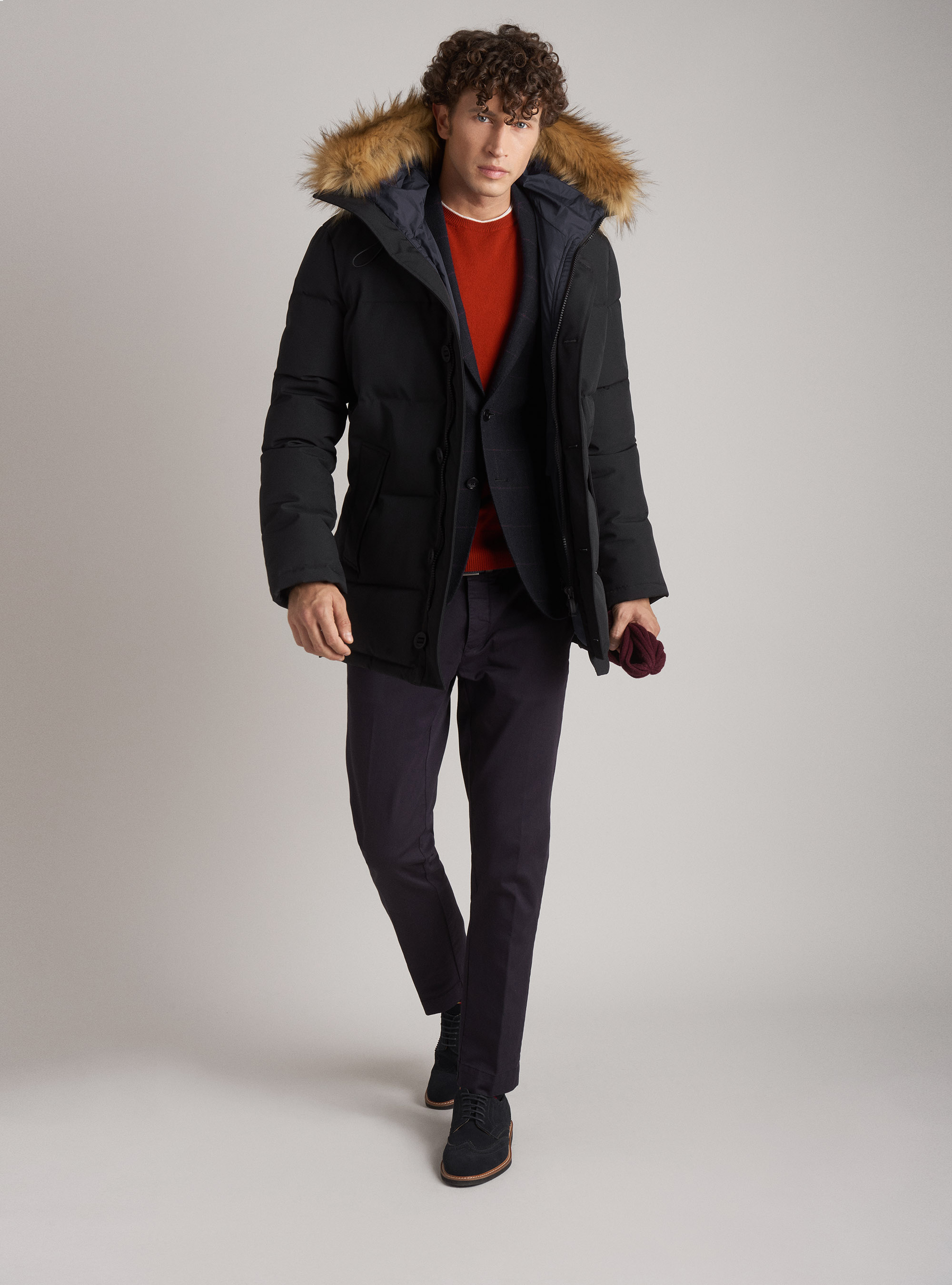 Quilted padded jacket with hood | GutteridgeUS | Jackets and Sleeveless Uomo