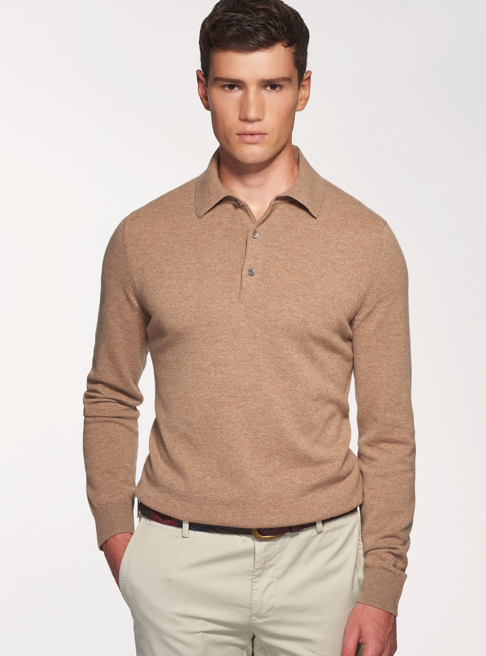 Maglia a polo in lana e cashmere | Gutteridge |  catalog-gutteridge-storefront Uomo