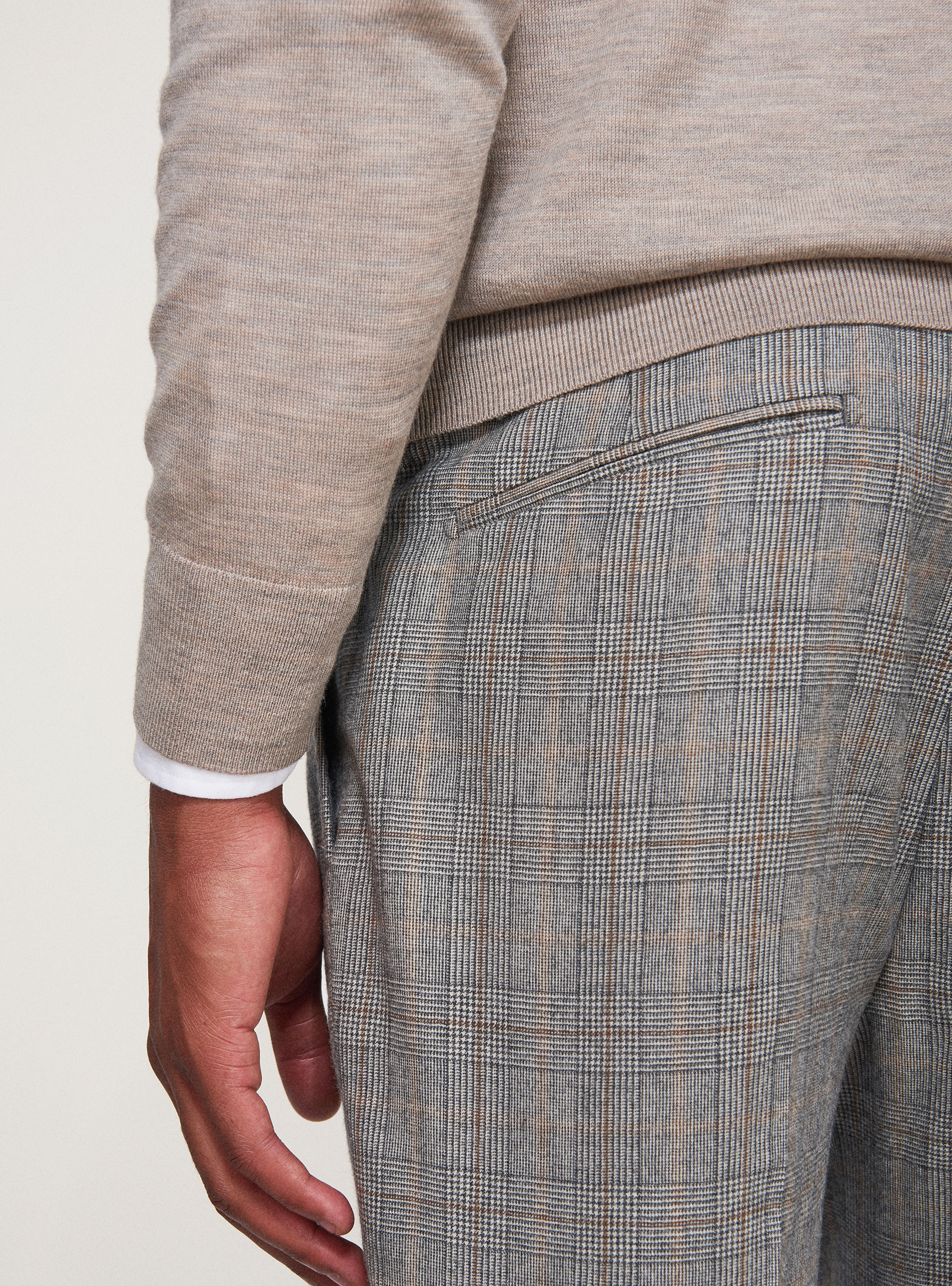 Prince of Wales suit trousers in superfine 120's wool | GutteridgeUS |  Suits Uomo