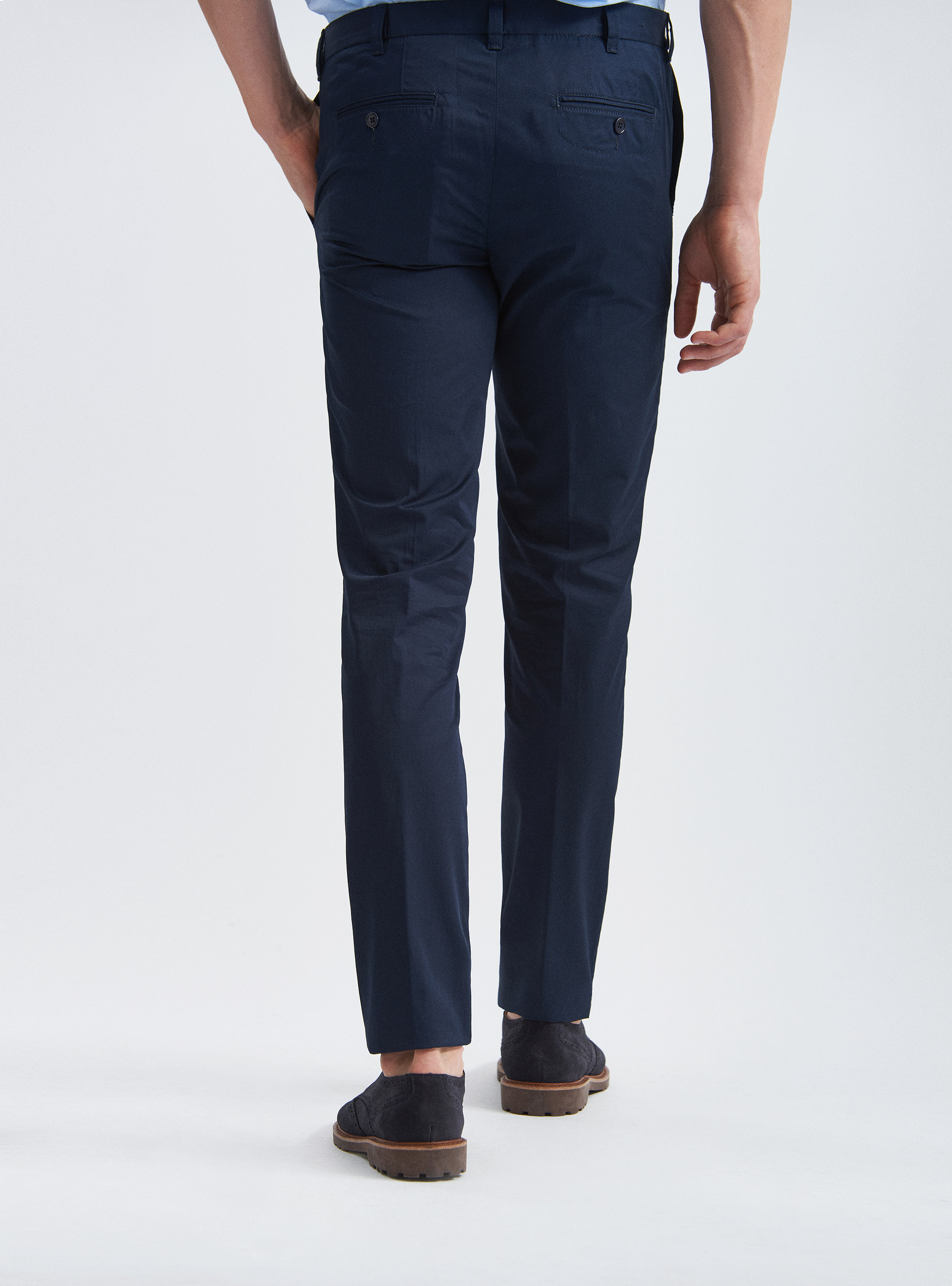 Lightweight cotton twill chino trousers