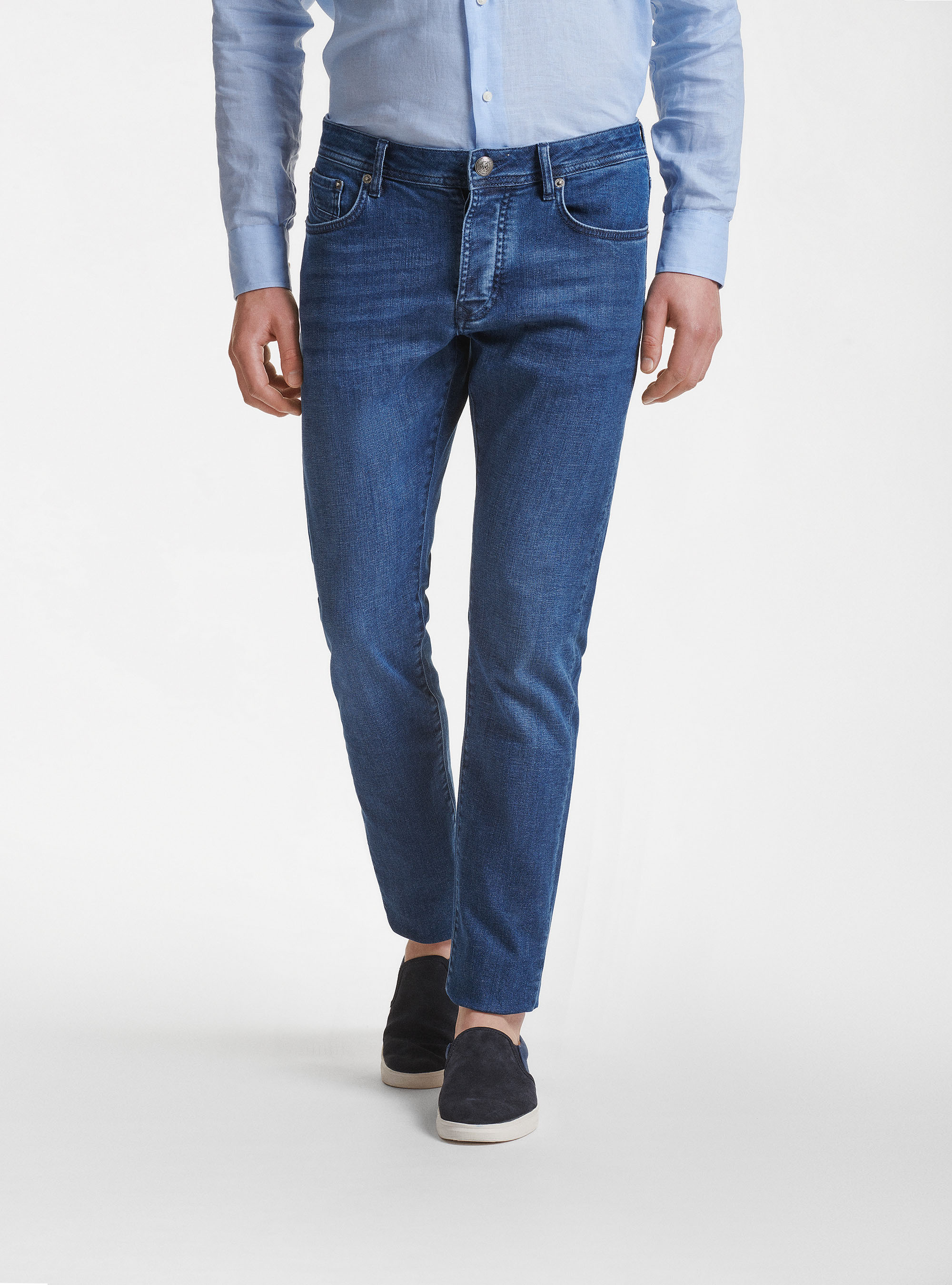 Coloured yarn-dyed jeans | GutteridgeUS | Jeans Uomo
