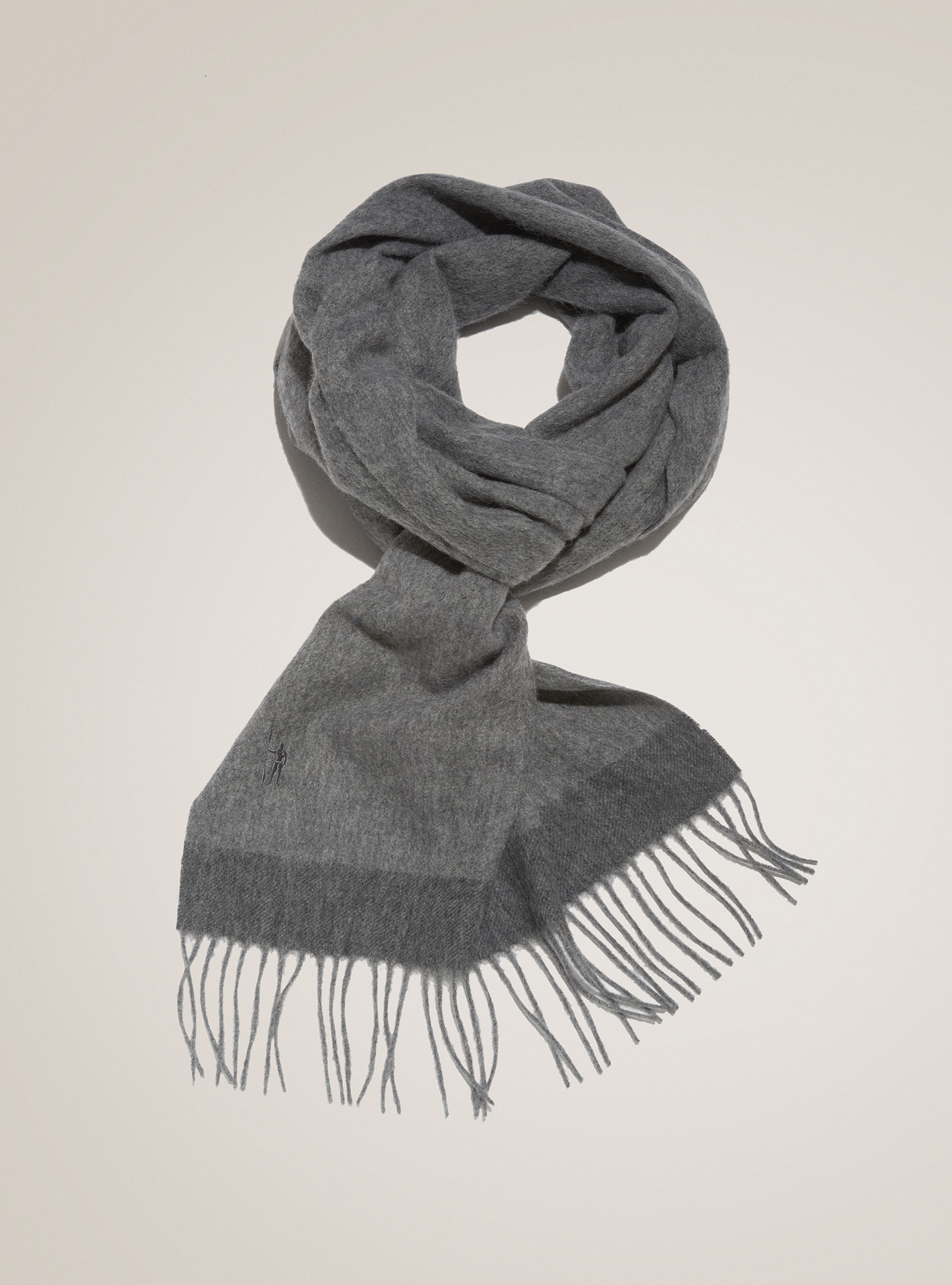 Écharpe en laine et cachemire avec bord contrasté | GutteridgeEU |  Accessoires Uomo