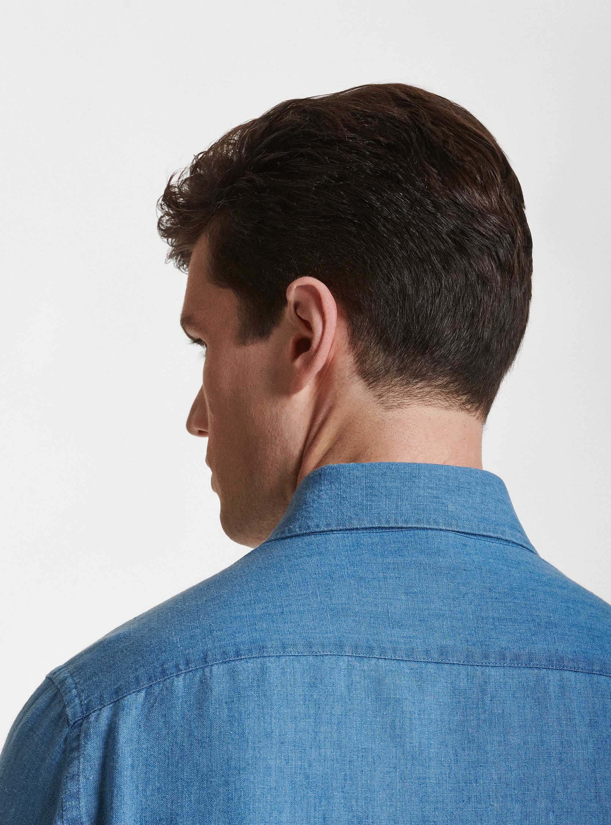 Camicia collo semi francese in lino cotone | Gutteridge | catalog-gutteridge-storefront  Uomo
