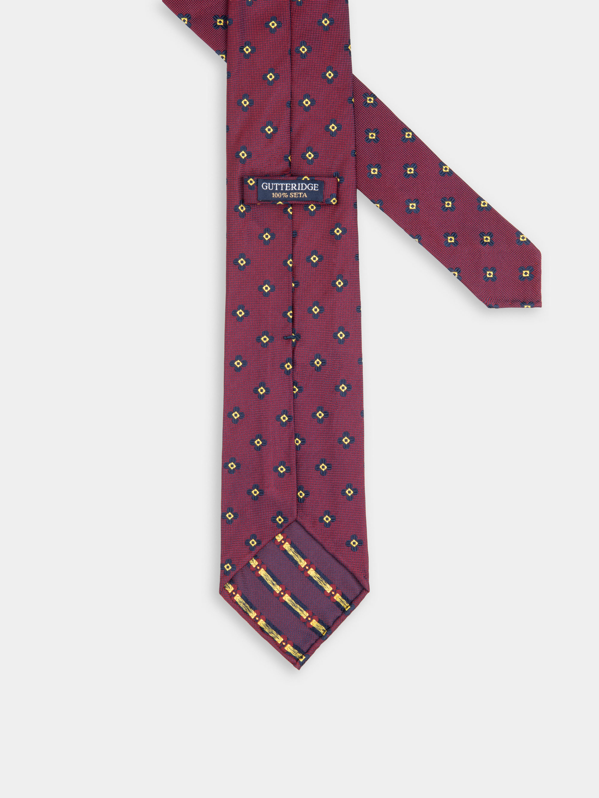 Cravatta in seta con motivo jacquard | Gutteridge | Cravatte Uomo