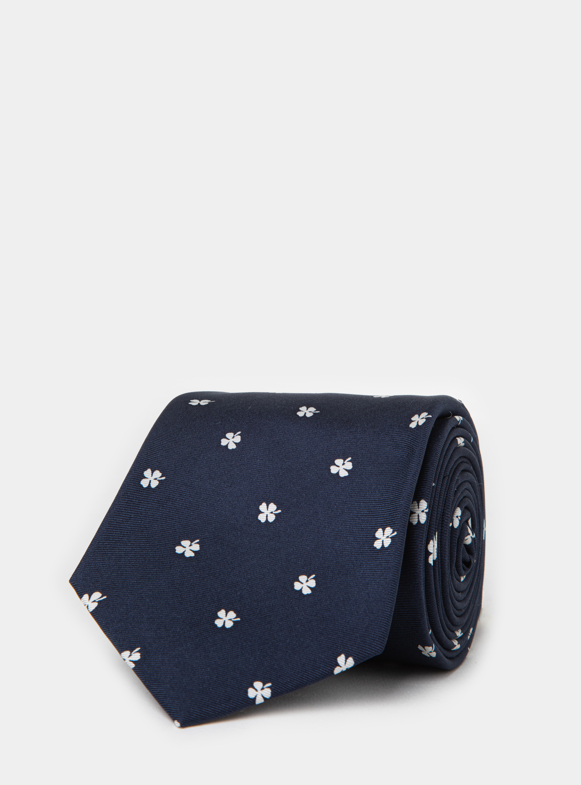 Cravatta in seta stampa quadrifoglio | Gutteridge | Cravatte Uomo