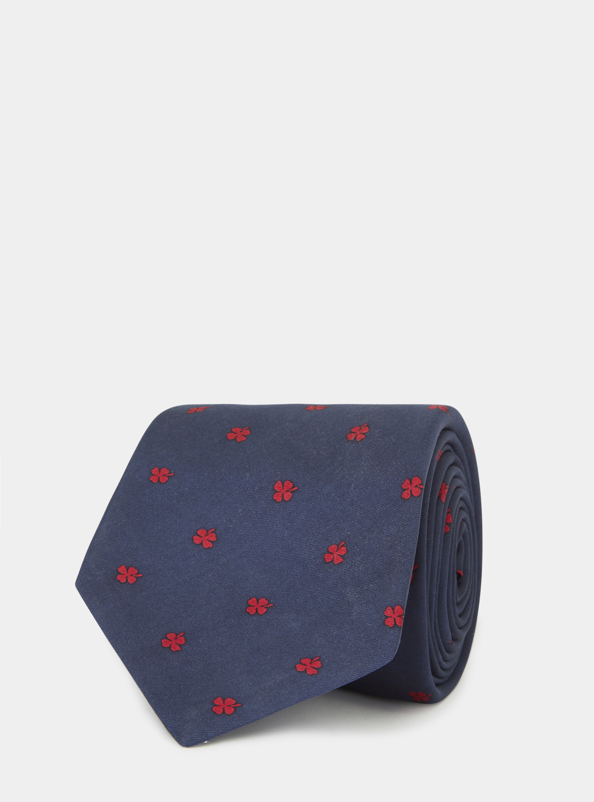 Cravatta in seta stampa quadrifoglio | Gutteridge | Accessori Uomo