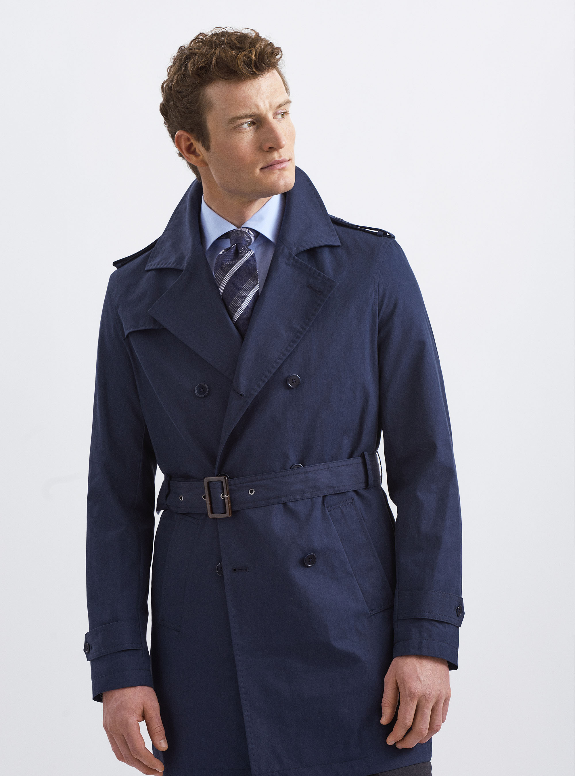 Trench-coat en coton mélangé technique | GutteridgeEU |  catalog-gutteridge-storefront Uomo