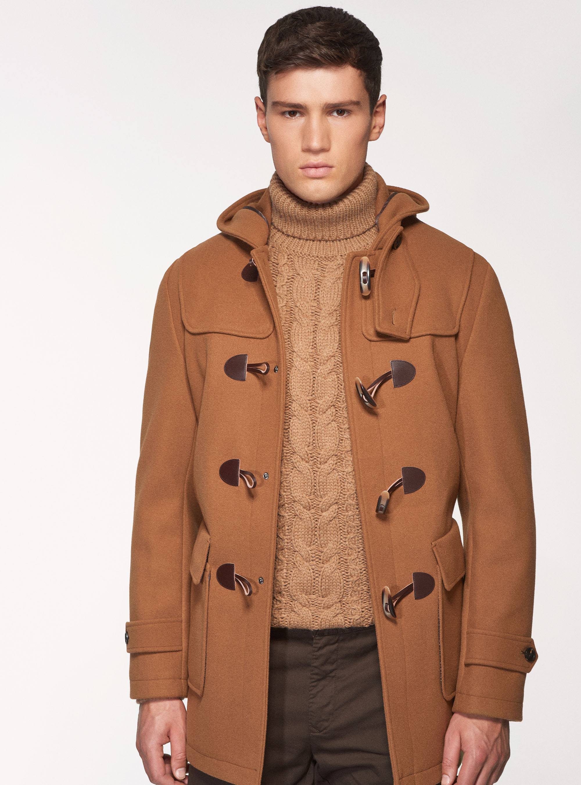 Montgomery with hood in wool blend | GutteridgeUS | Men's  catalog-gutteridge-storefront