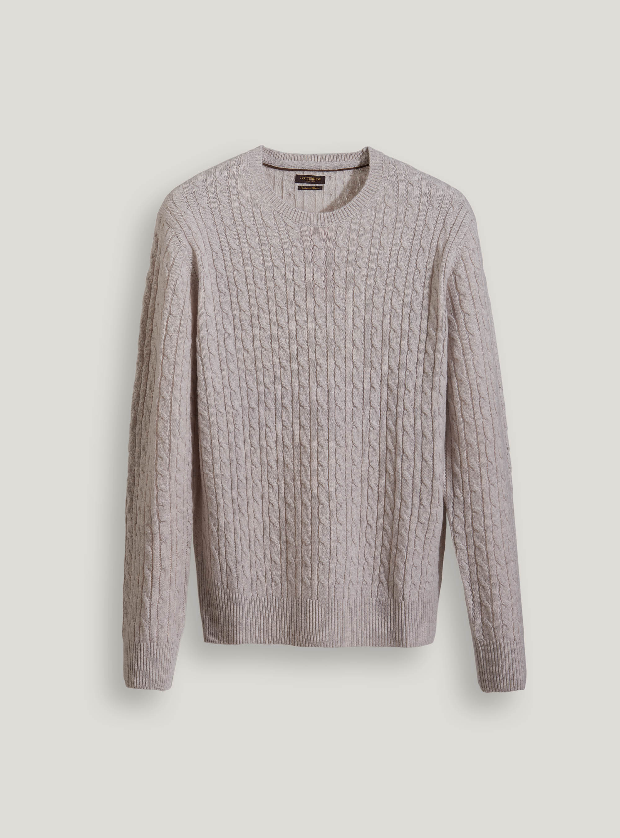 Cashmere wool braided sweater